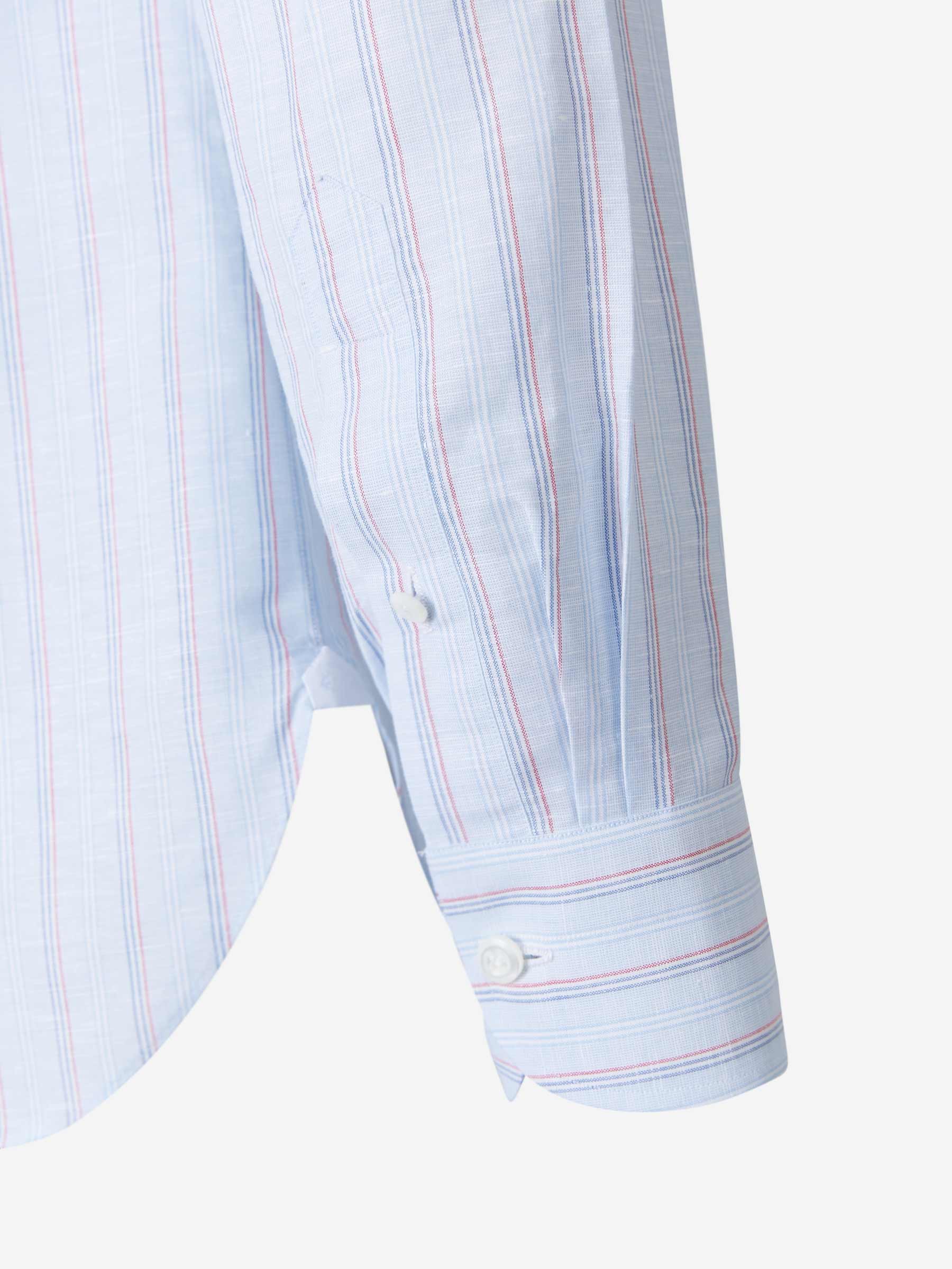 Borrelli Camisa Motivo Rayas color Azul Cielo sku 531-005500 01 - Foto 4