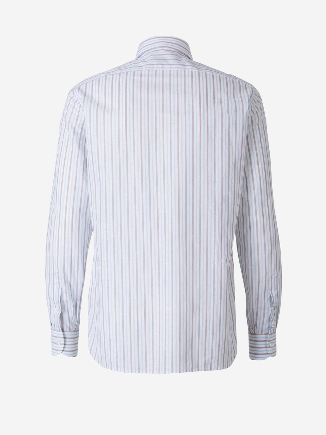 Borrelli Camisa Algodon Y Lino color Blanco sku 531-005501 02 - Foto 2