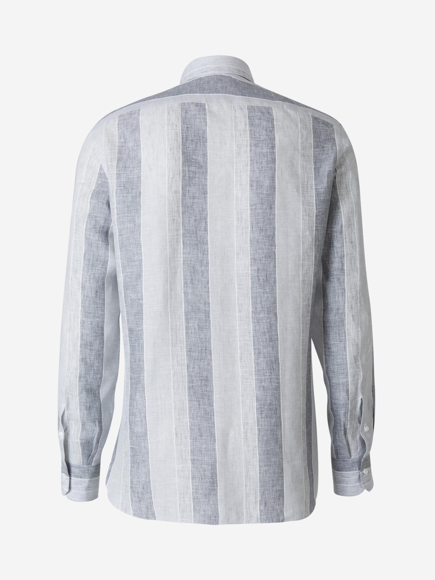 Isaia Camisa Milano Algodón color Rojo sku 531-005504 01 - Foto 2