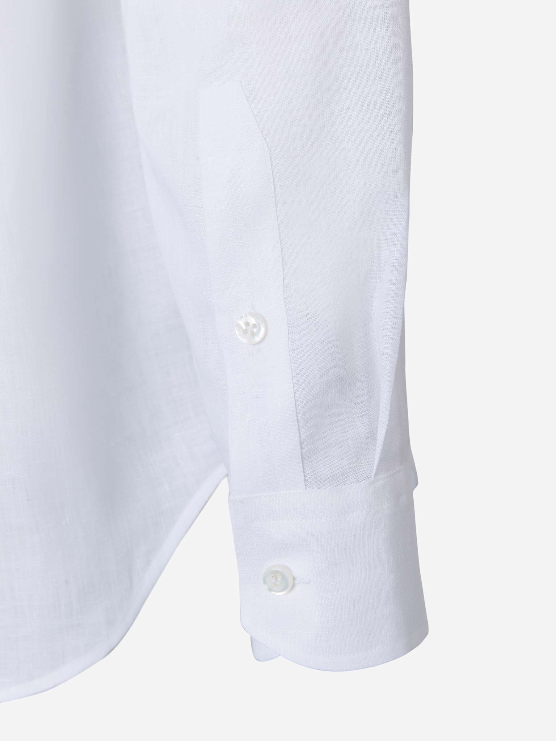 Brioni Camisa Bolsillo Lino color Blanco sku 531-005508 01 - Foto 5