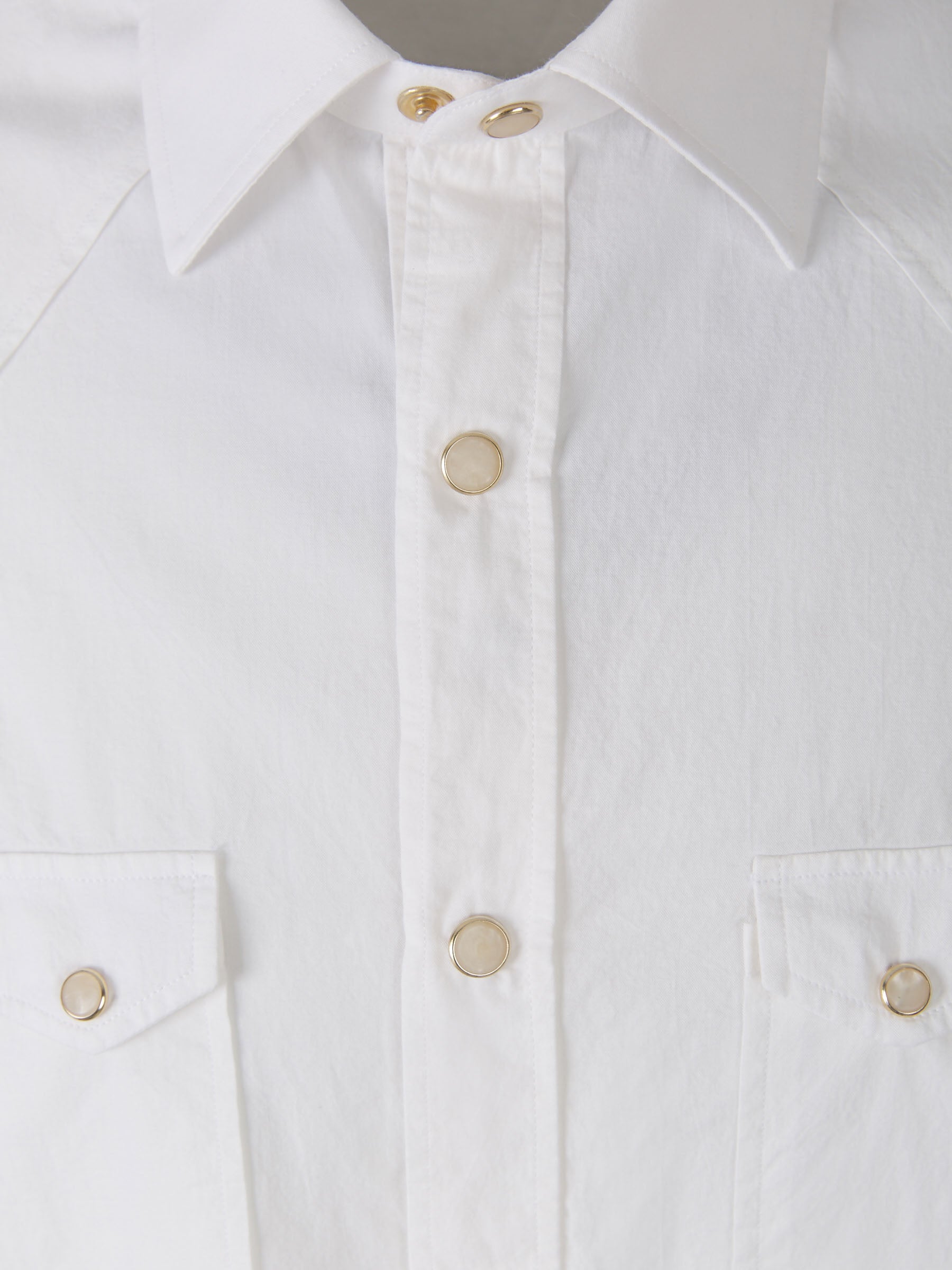 Lardini Camisa Doble Bolsillo color Blanco sku 531-005523 01 - Foto 3