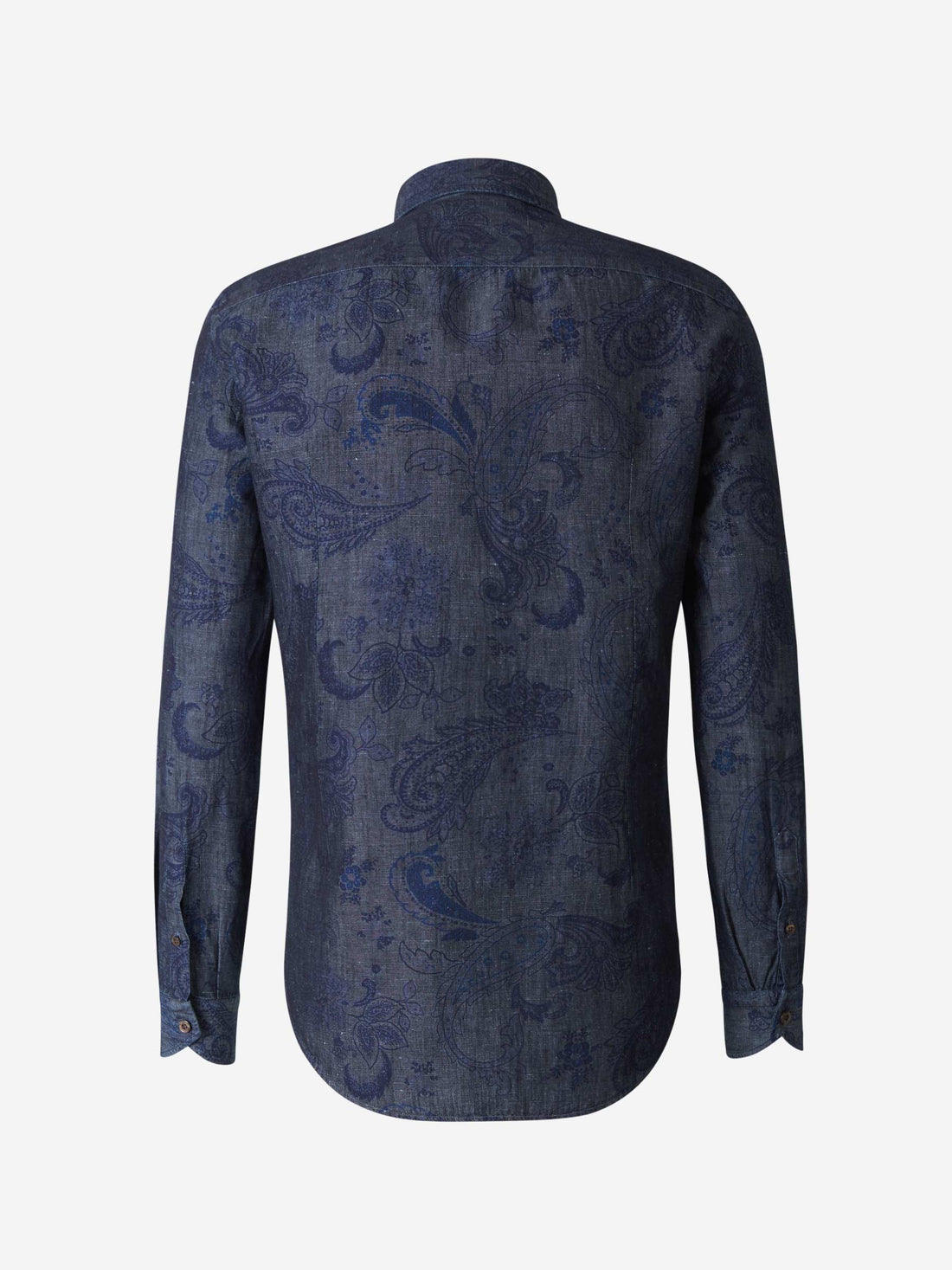 Etro Camisa Motivo Paisley color Azul Noche sku 531-005534 01 - Foto 2