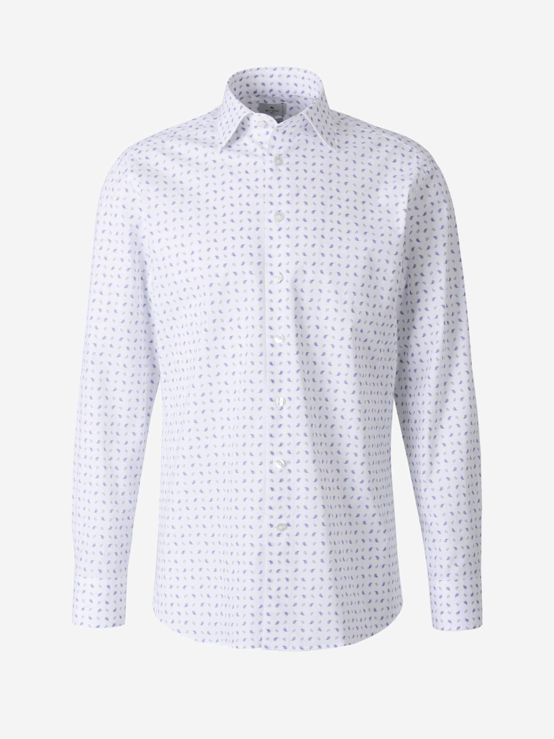 Etro Camisa Estampado Micro Paisley color Blanco sku 531-005538 01 - Foto 1