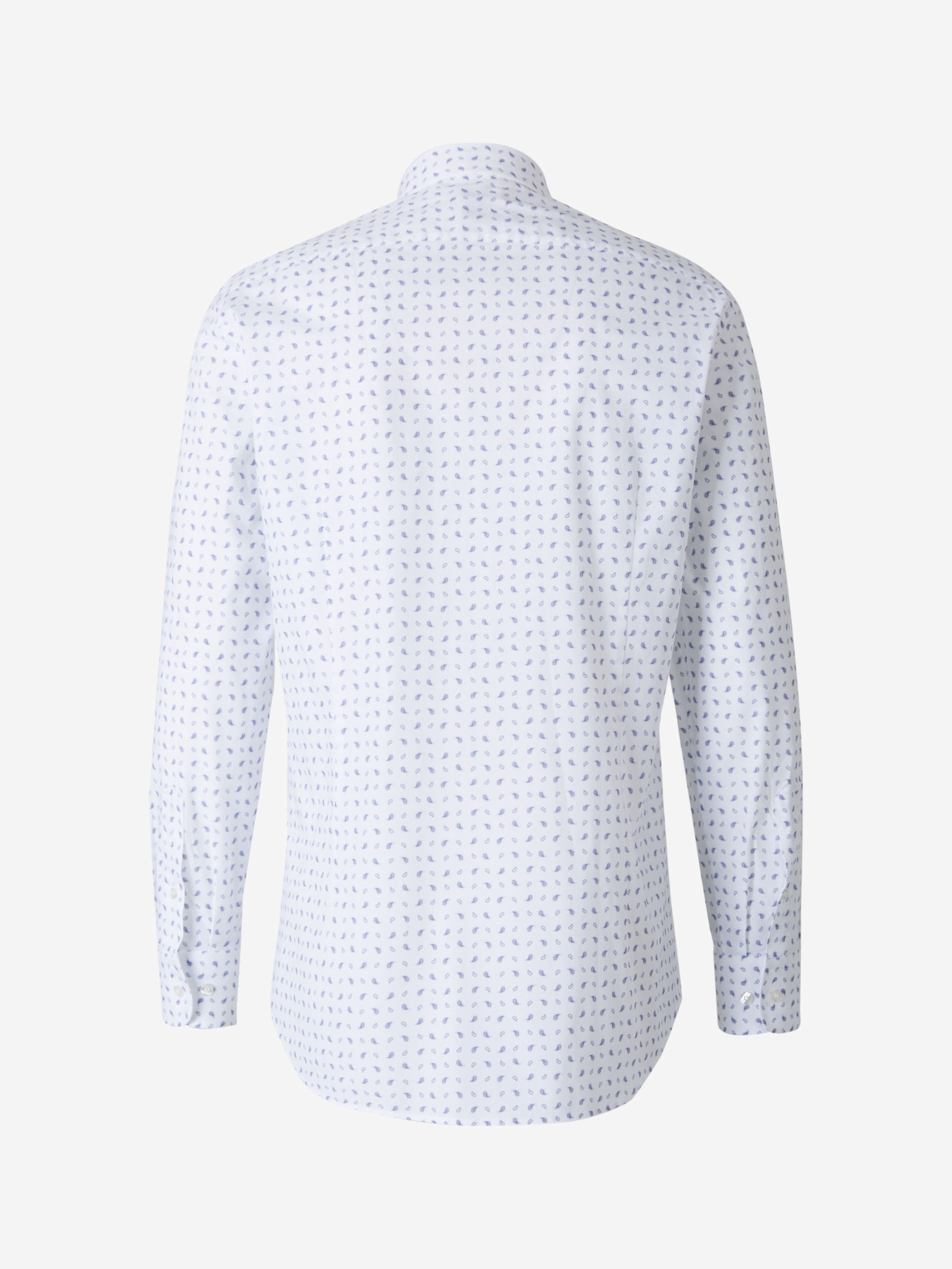 Etro Camisa Estampado Micro Paisley color Blanco sku 531-005538 01 - Foto 2