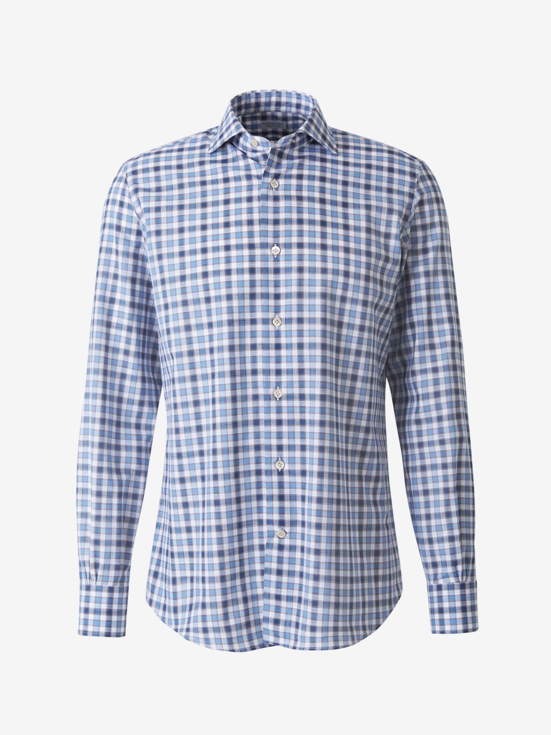 Santa Eulalia Camisa Motivo Cuadros color Azul Noche sku 531-005573 01 - Foto 1