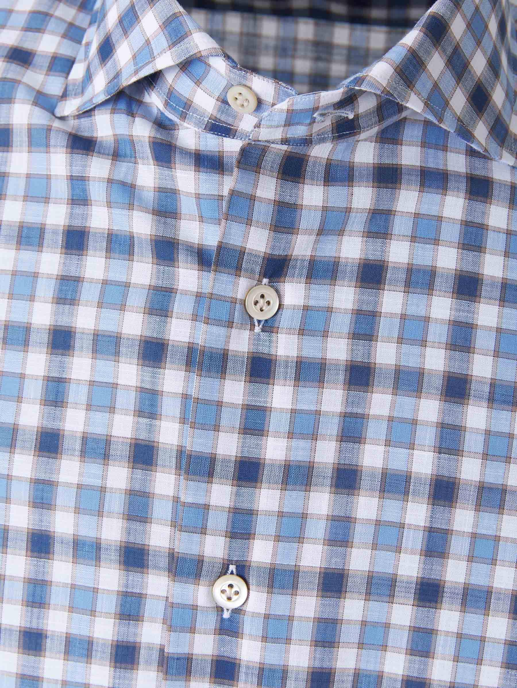 Santa Eulalia Camisa Motivo Cuadros color Azul Noche sku 531-005573 01 - Foto 3