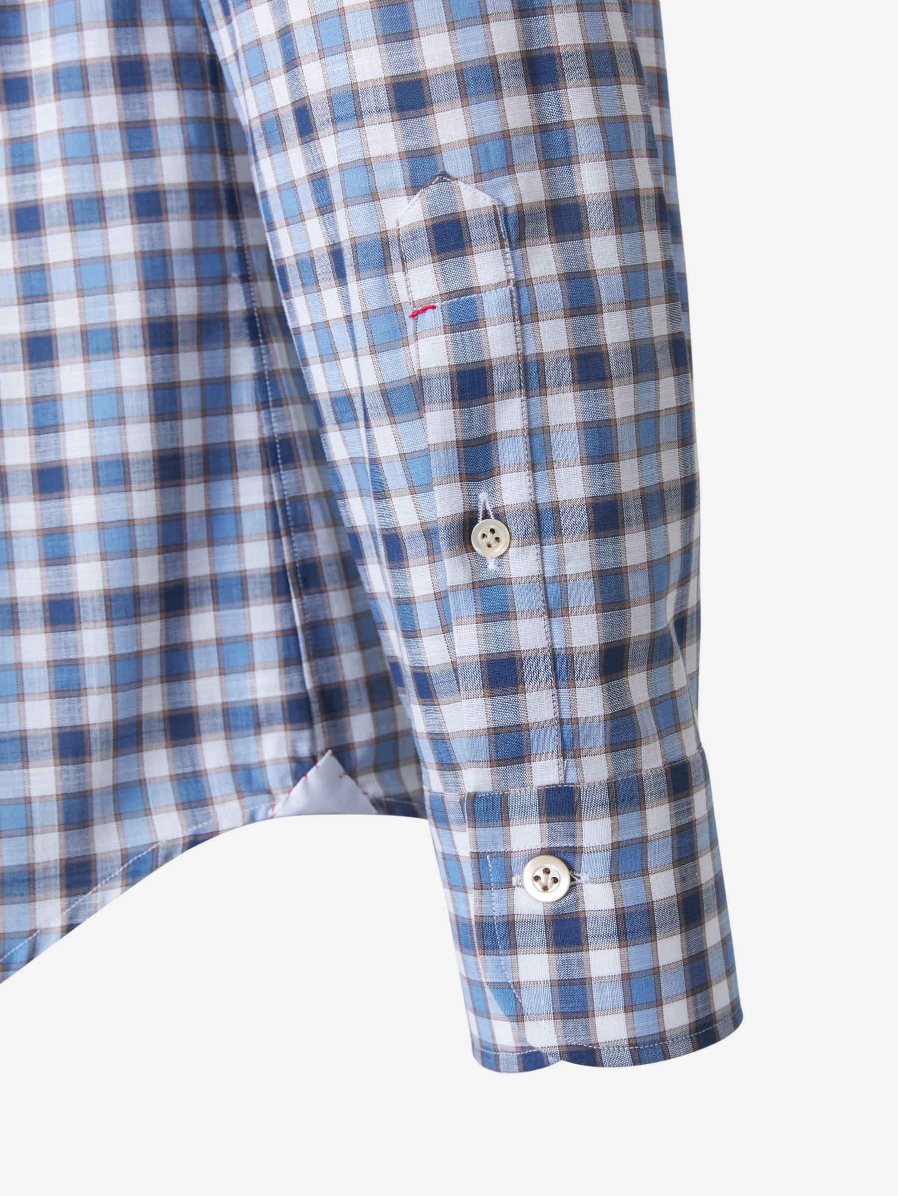 Santa Eulalia Camisa Motivo Cuadros color Azul Noche sku 531-005573 01 - Foto 4