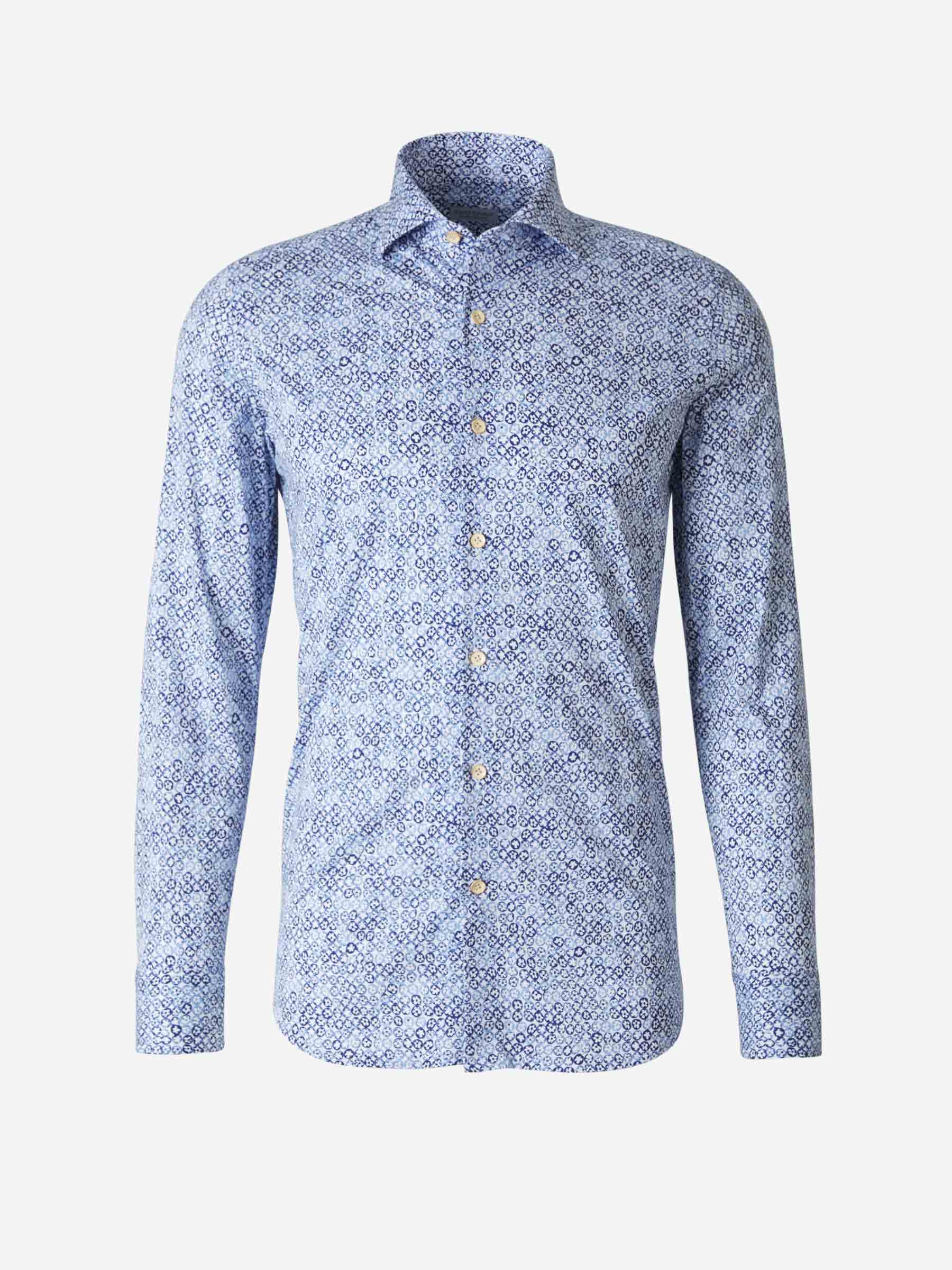 Santa Eulalia Camisa Motivo Hojas color Azul Noche sku 531-005579 01 - Foto 1