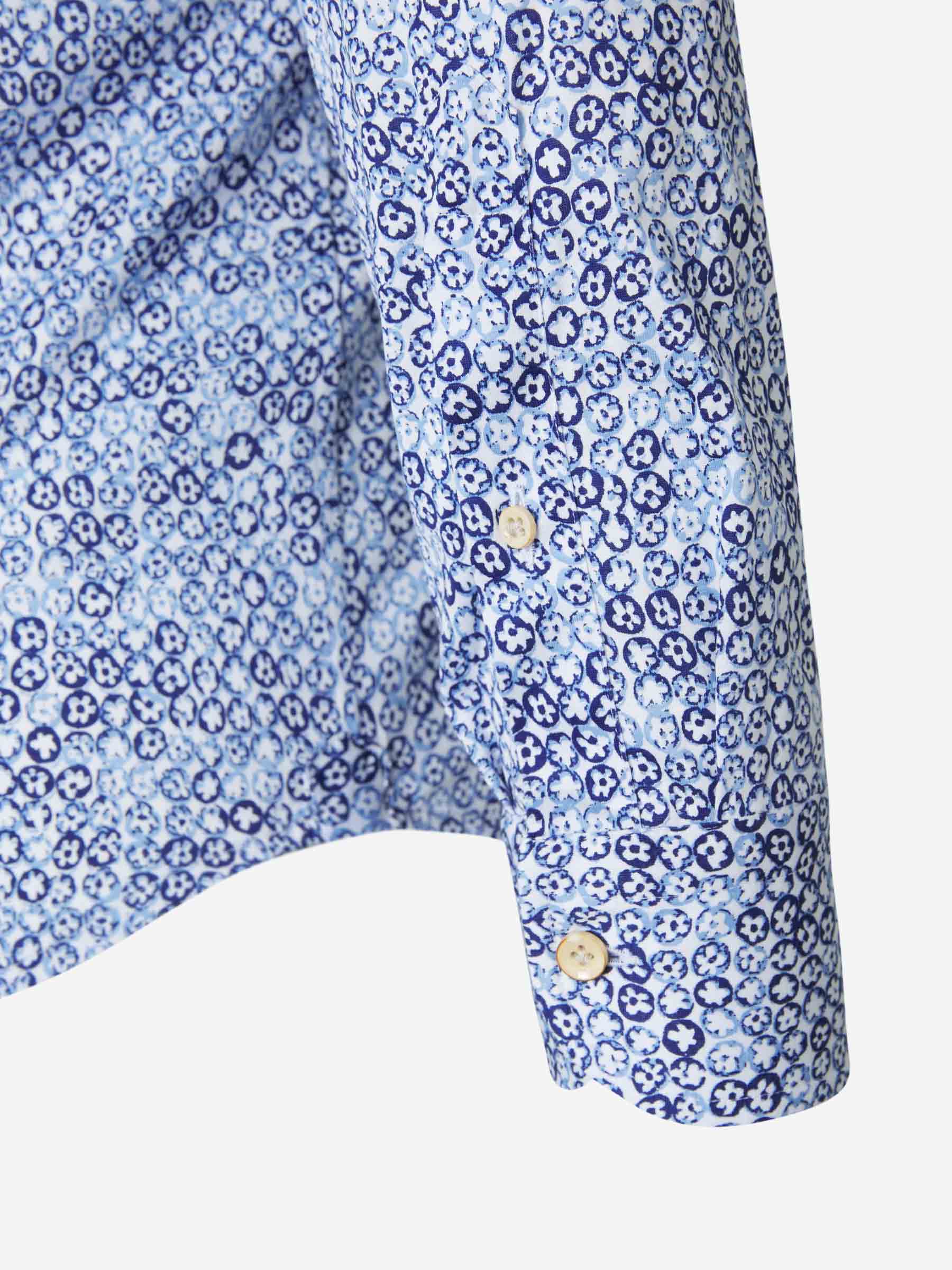 Santa Eulalia Camisa Motivo Hojas color Azul Noche sku 531-005579 01 - Foto 4