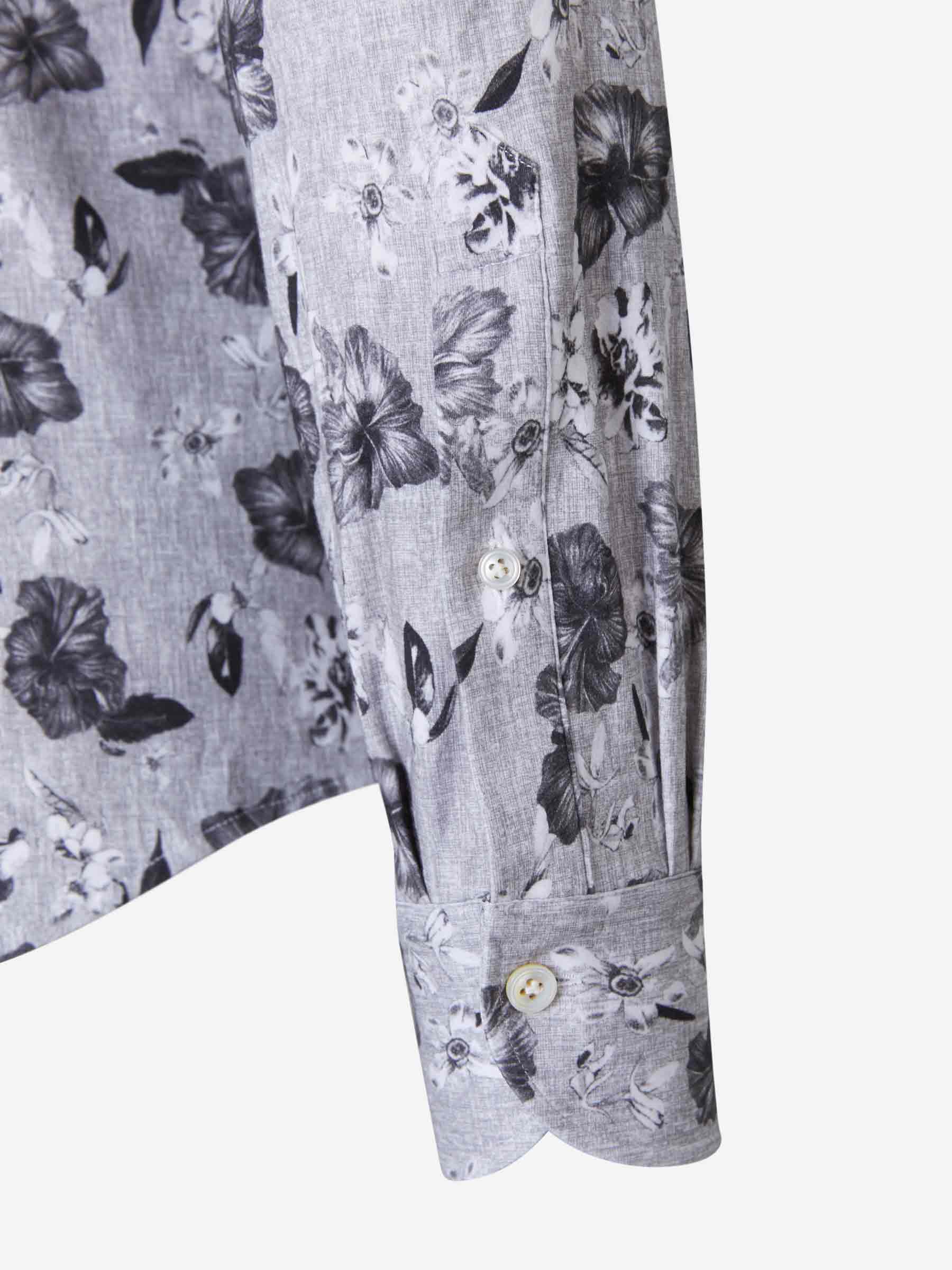 Santa Eulalia Camisa Motivo Floral color Gris Claro sku 531-005604 01 - Foto 3