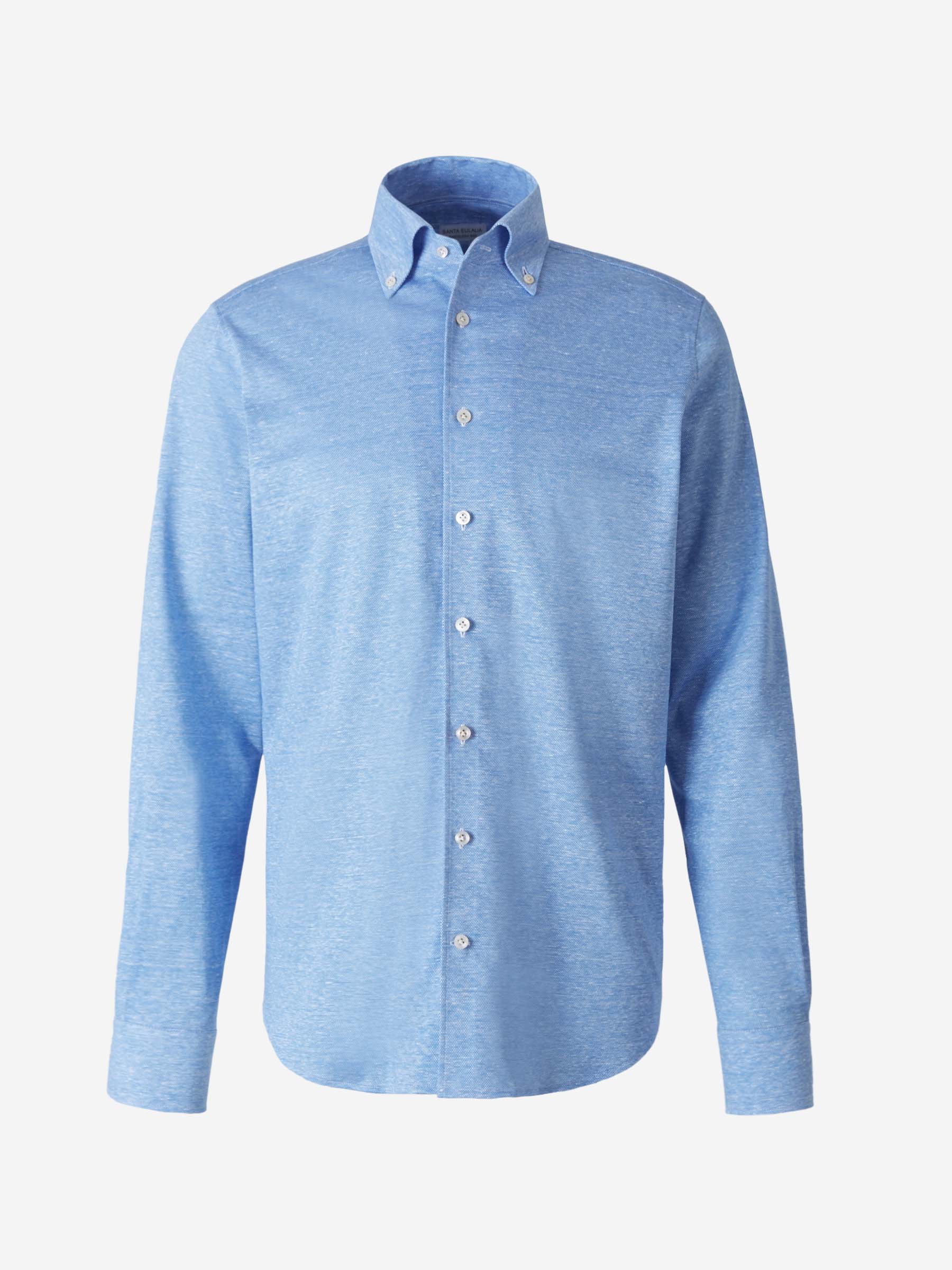 Santa Eulalia Camisa Punto Lino color Rosa Empolvado sku 531-005606 04 - Foto 5