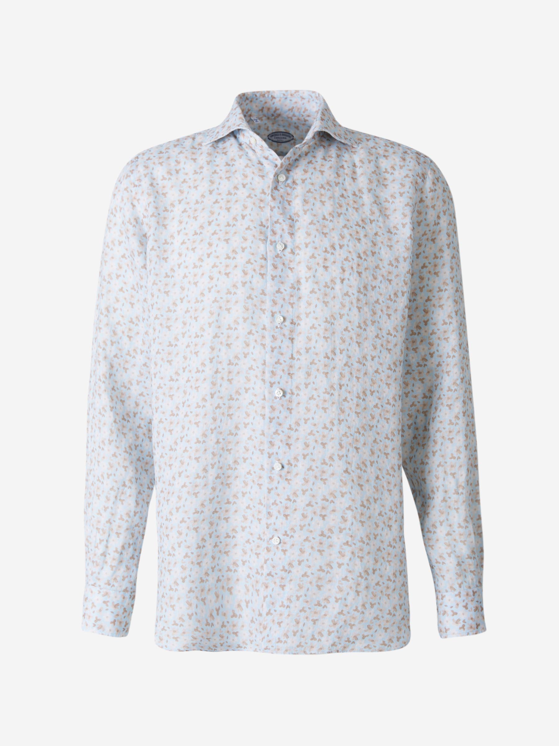 Vincenzo di Ruggiero Camisa Floral Algodón color Azul Cielo sku 531-005613 01 - Foto 1
