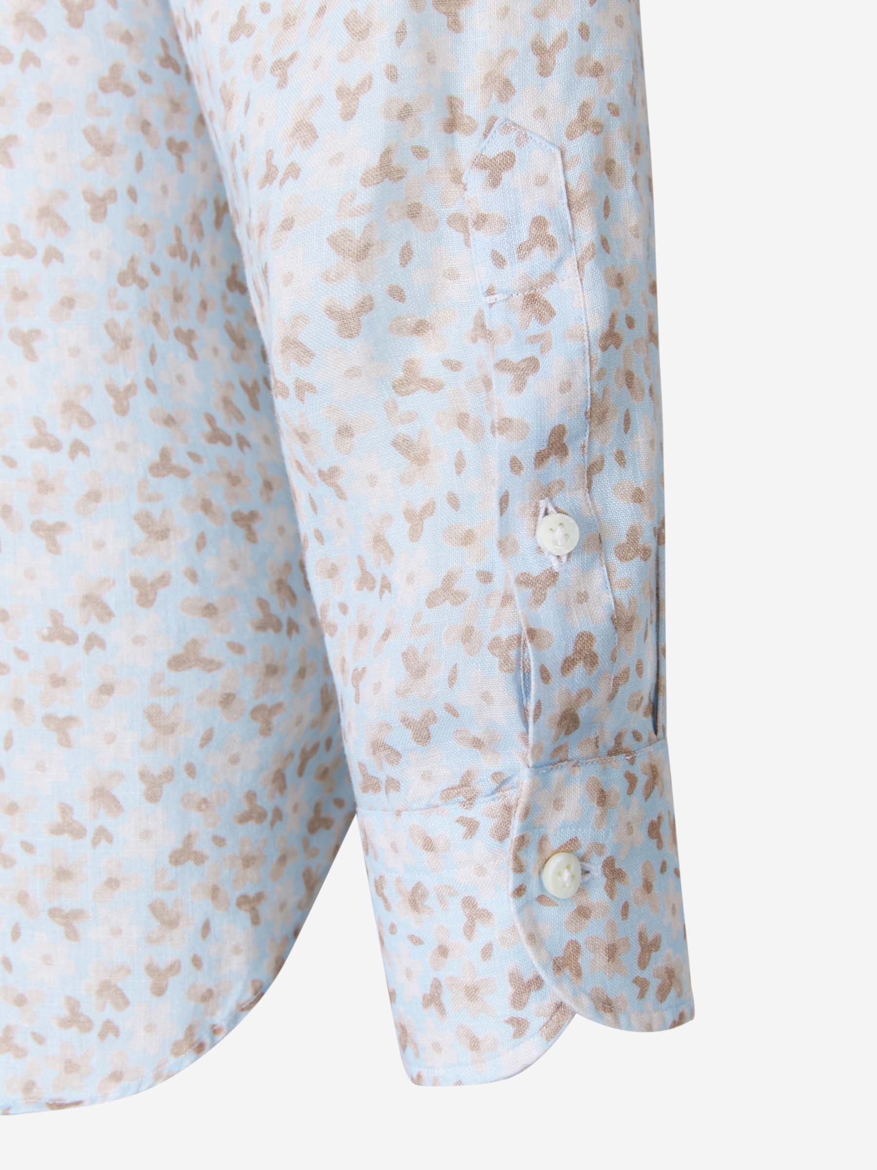 Vincenzo di Ruggiero Camisa Floral Algodón color Azul Cielo sku 531-005613 01 - Foto 4