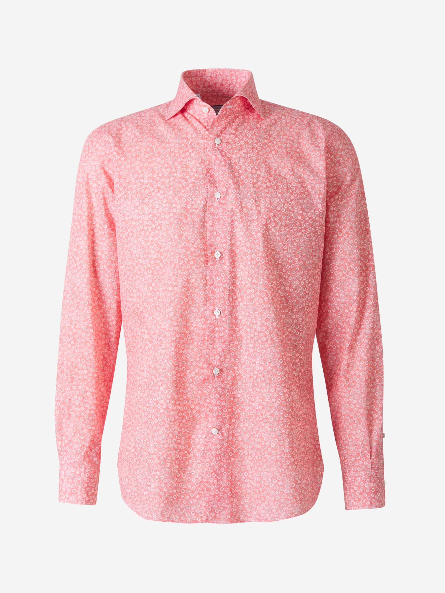 Vincenzo di Ruggiero Camisa Floral Algodón color Rojo sku 531-005616 02 - Foto 1