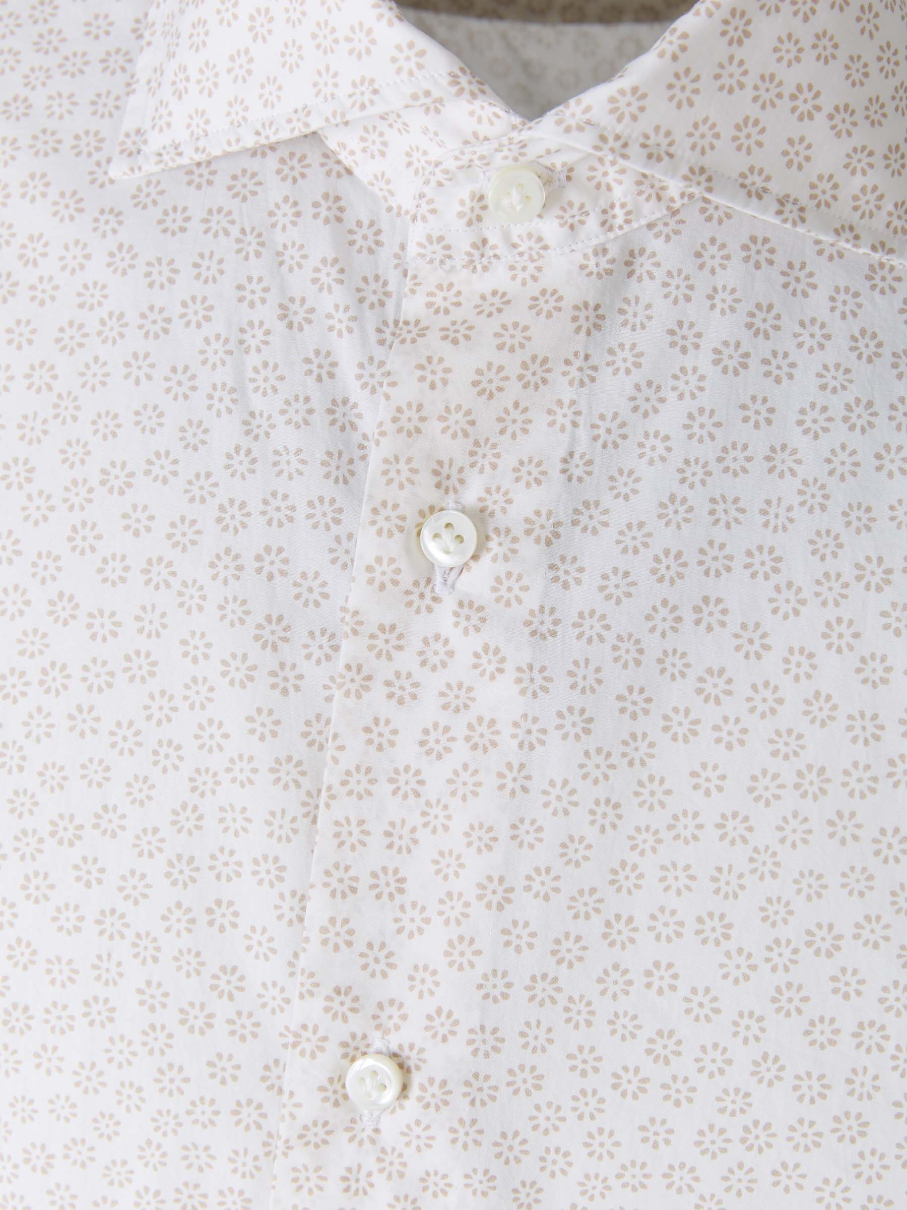 Vincenzo di Ruggiero Camisa Floral Algodón color Beis sku 531-005617 01 - Foto 3