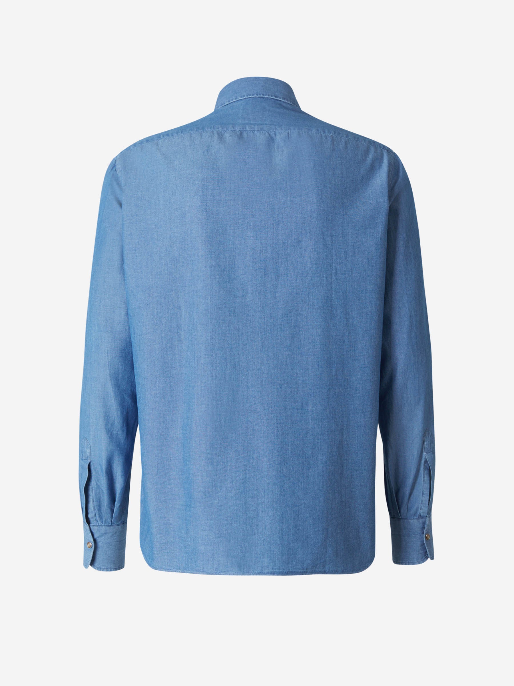 Borrelli Camisa Denim Algodón color Azul Denim sku 531-005649 01 - Foto 2