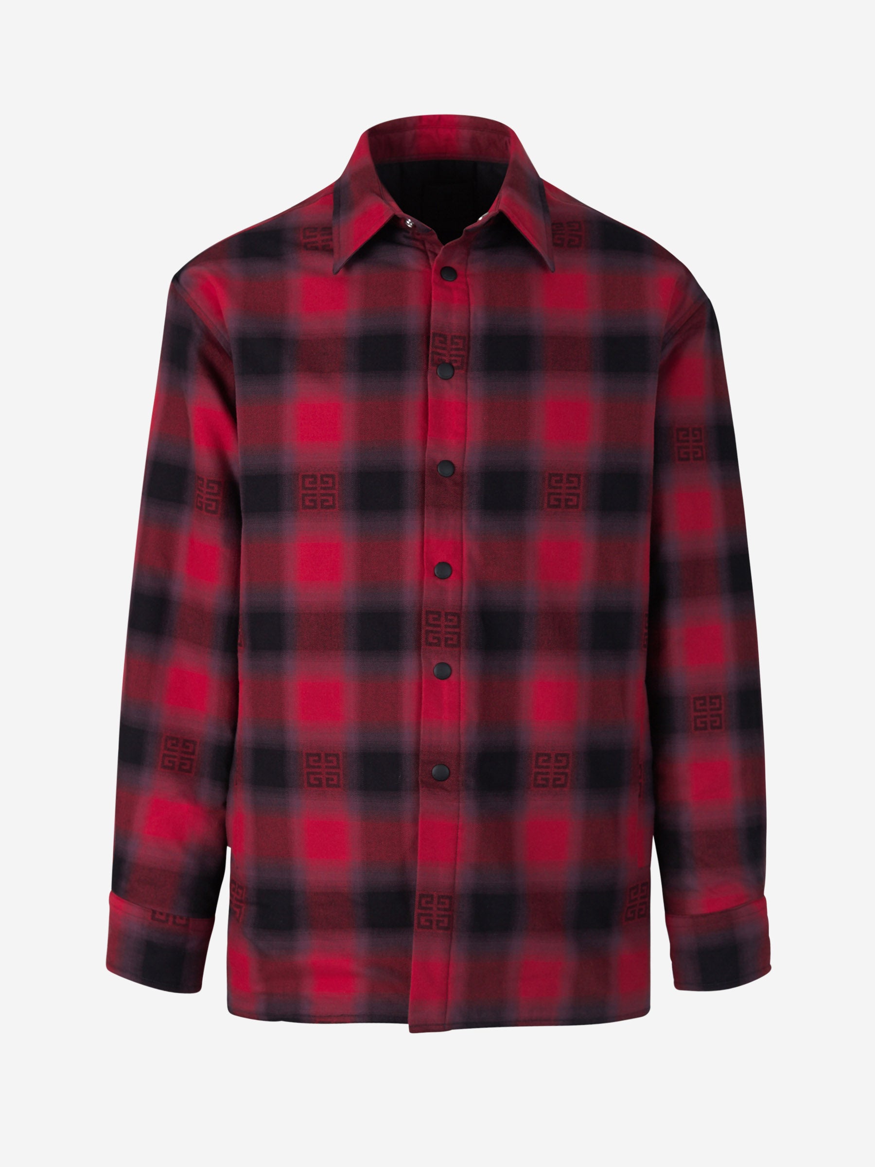 Givenchy Camisa Franela Cuadros color Rojo sku 531-005658 01 - Foto 1