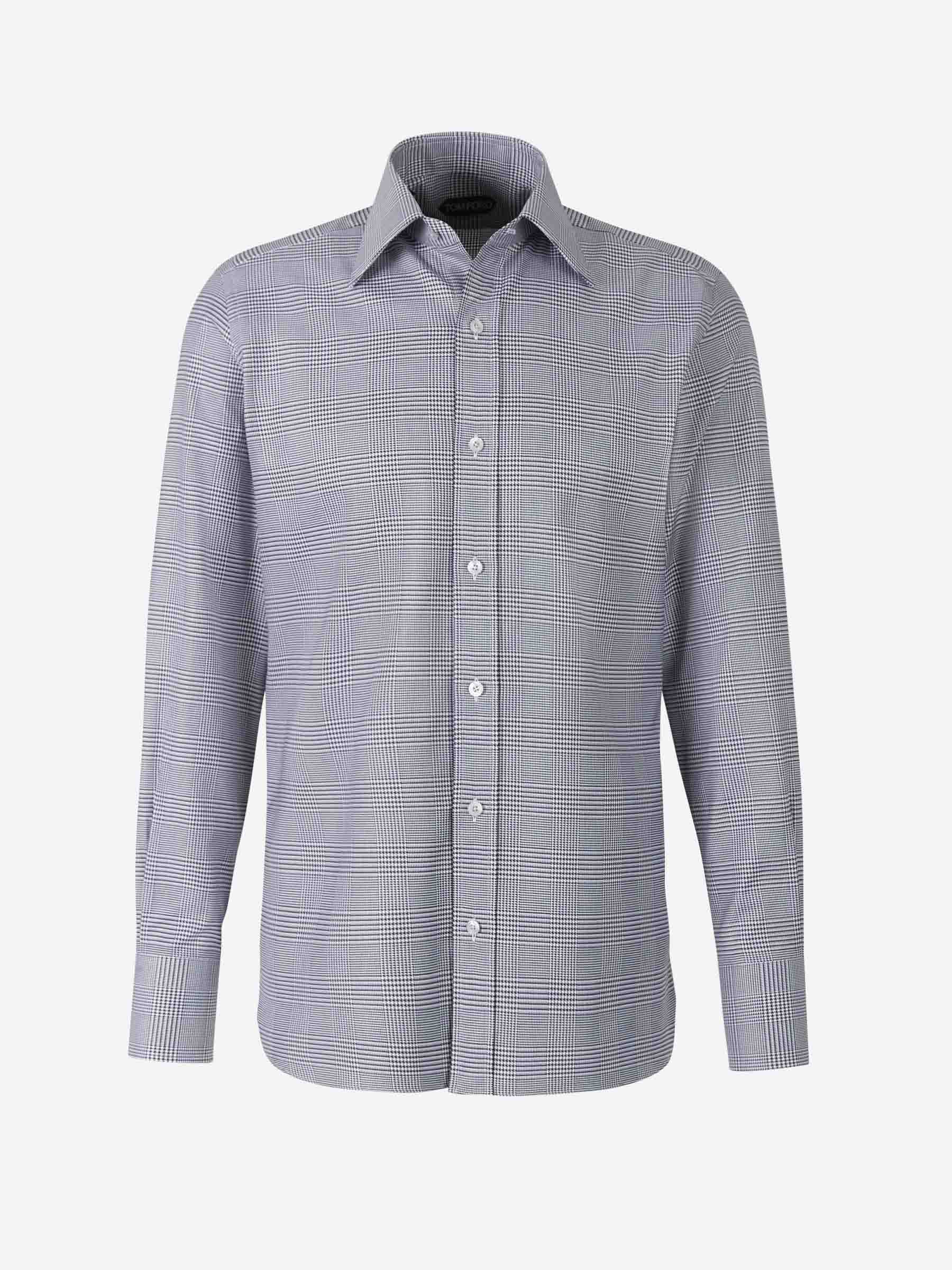 Tom Ford Camisa Príncipe De Gales color Blanco sku 531-005660 01 - Foto 1