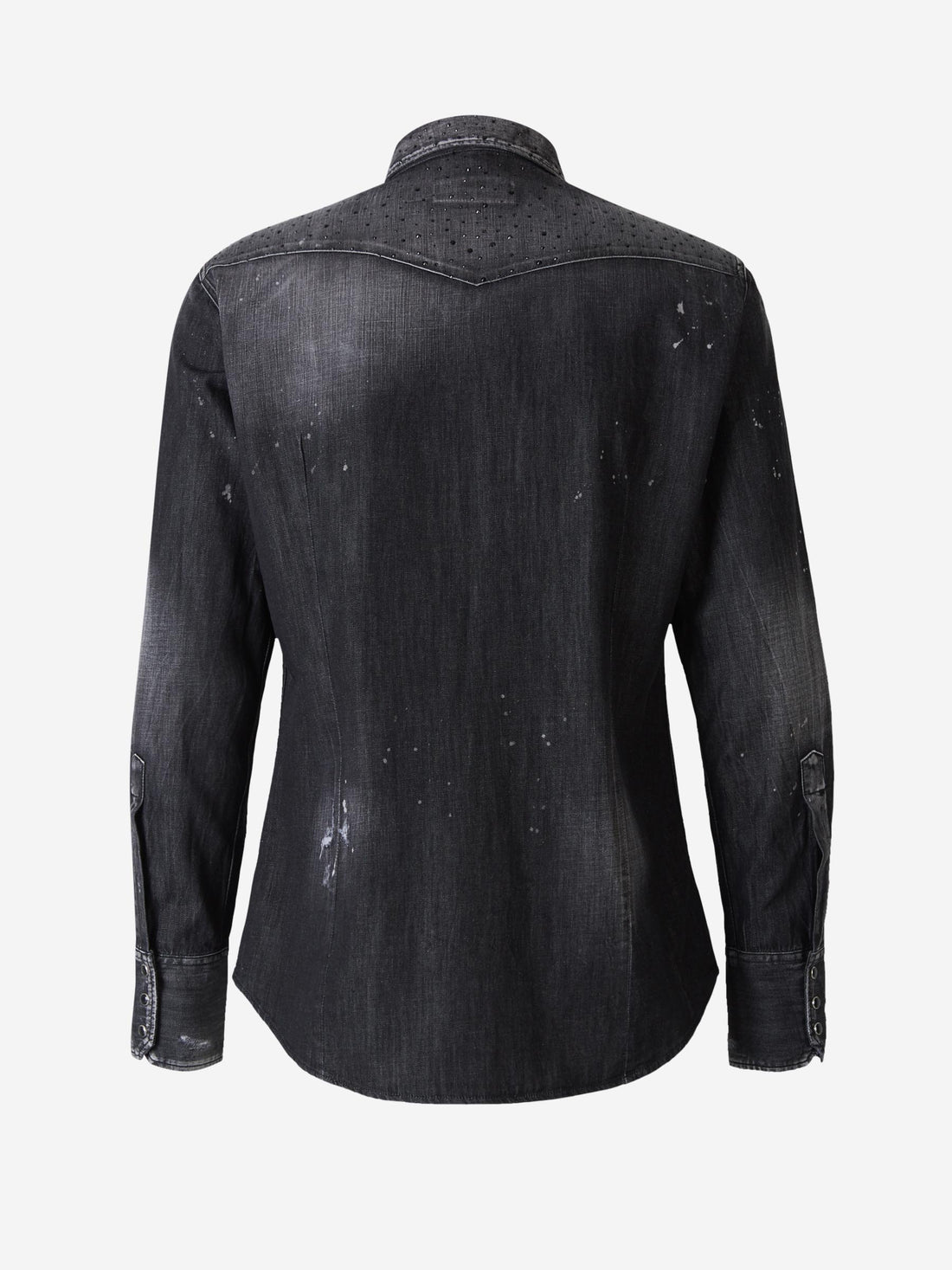 Dsquared2 Camisa Denim Detalle Cristales color Negro sku 531-005662 00 - Foto 2