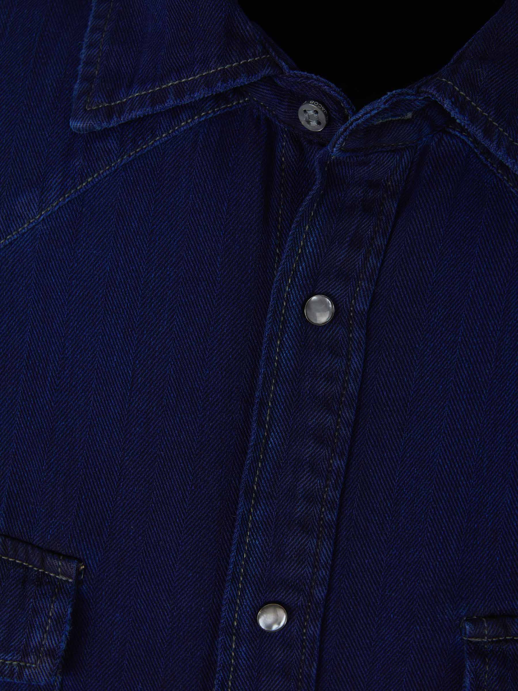 Jacob Cohën Camisa Denim Bolsillos color Azul Denim sku 531-005674 01 - Foto 3