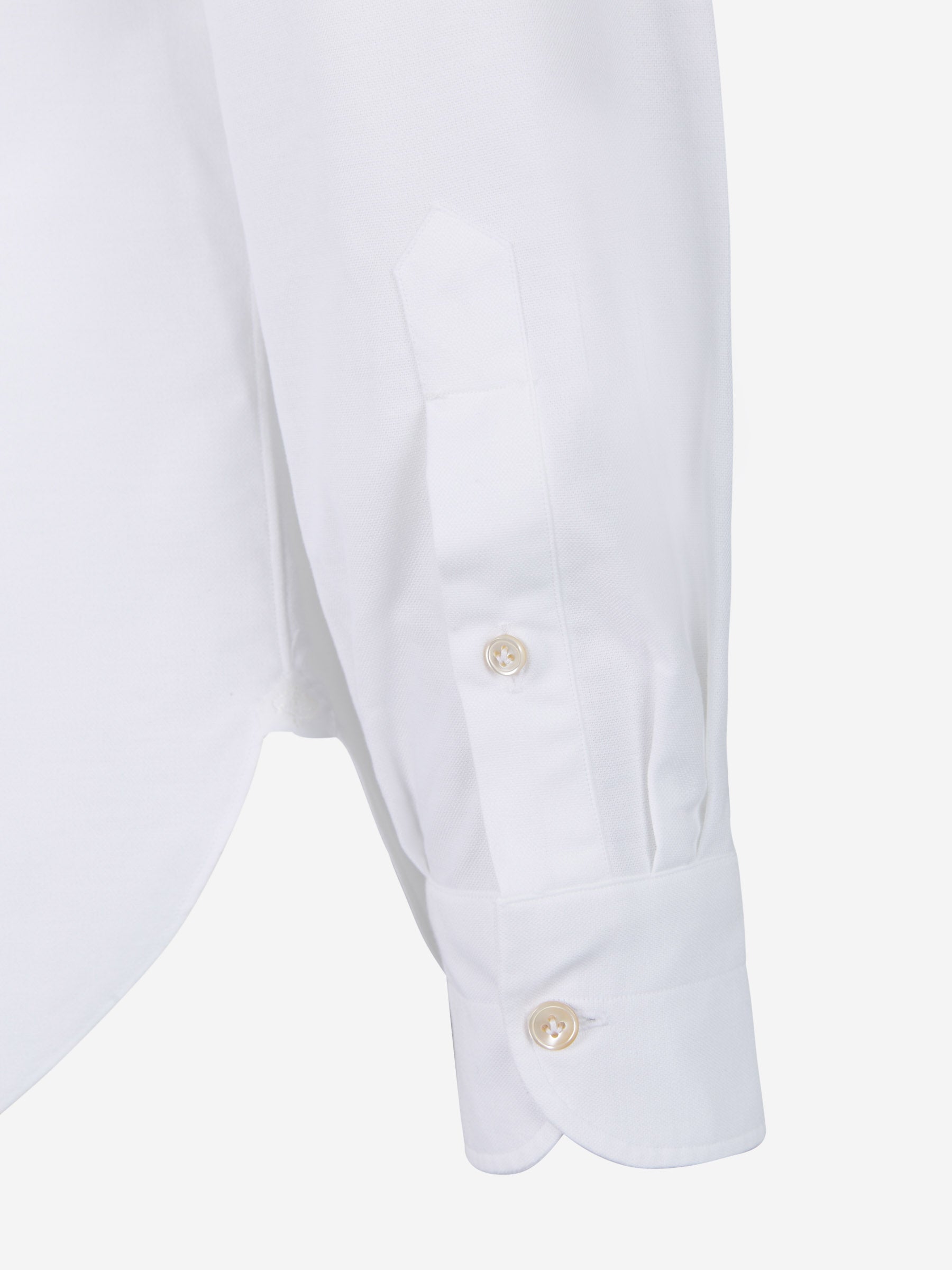 Borrelli Camisa Algodón Texturizada color Blanco sku 531-005676 01 - Foto 4