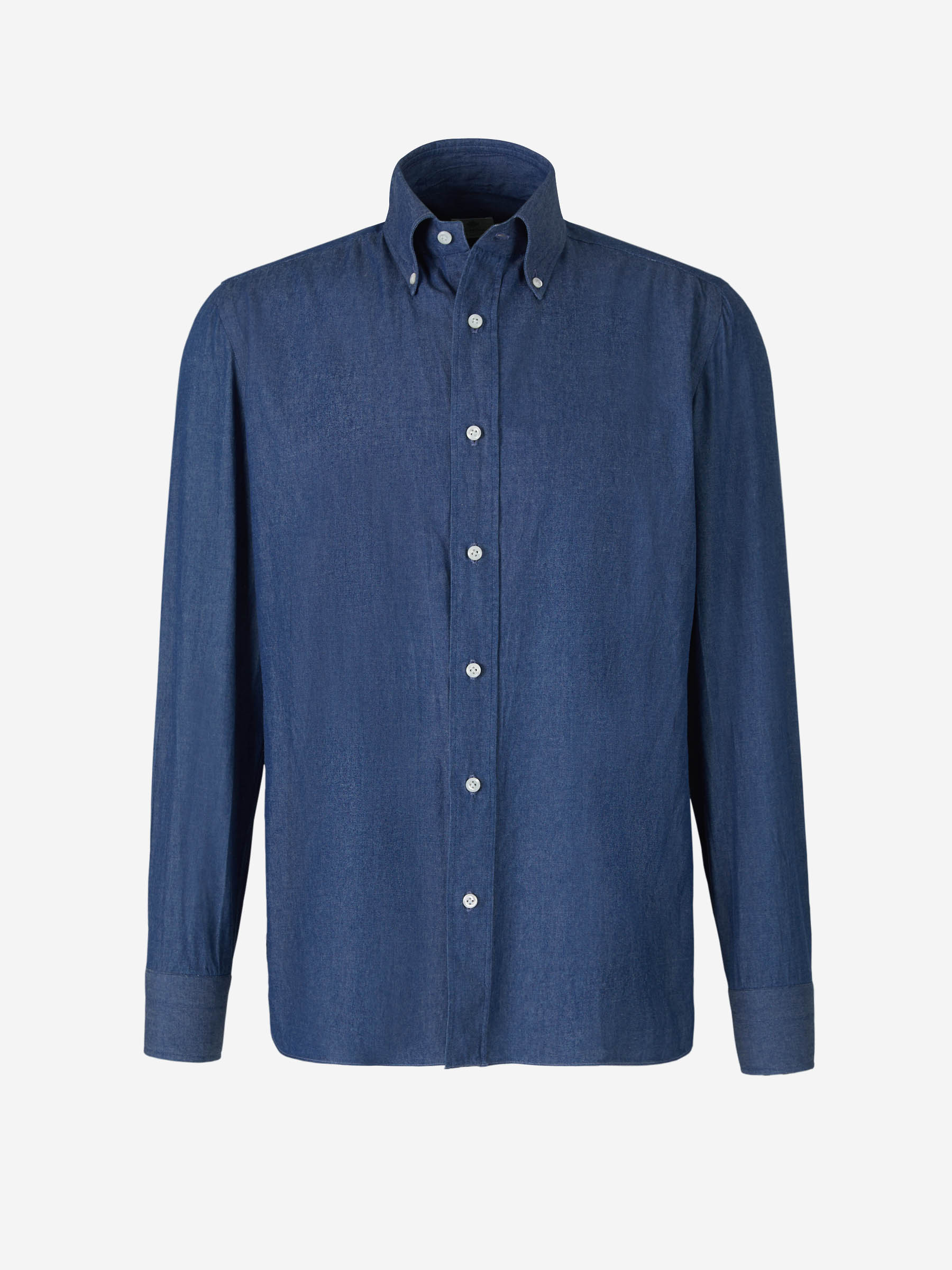 Borrelli Camisa Denim Algodón color Azul Denim sku 531-005682 01 - Foto 1