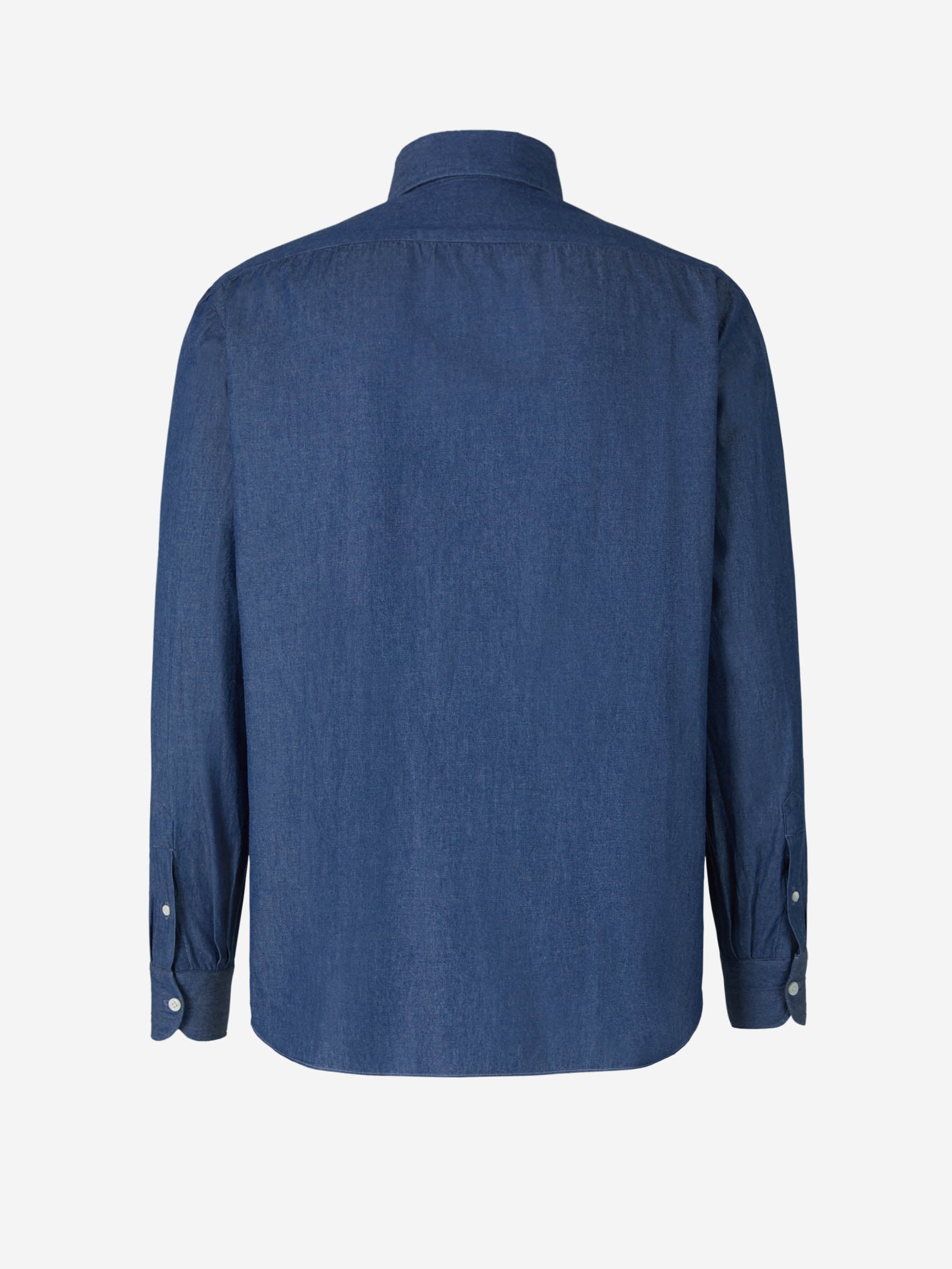 Borrelli Camisa Denim Algodón color Azul Denim sku 531-005682 01 - Foto 2