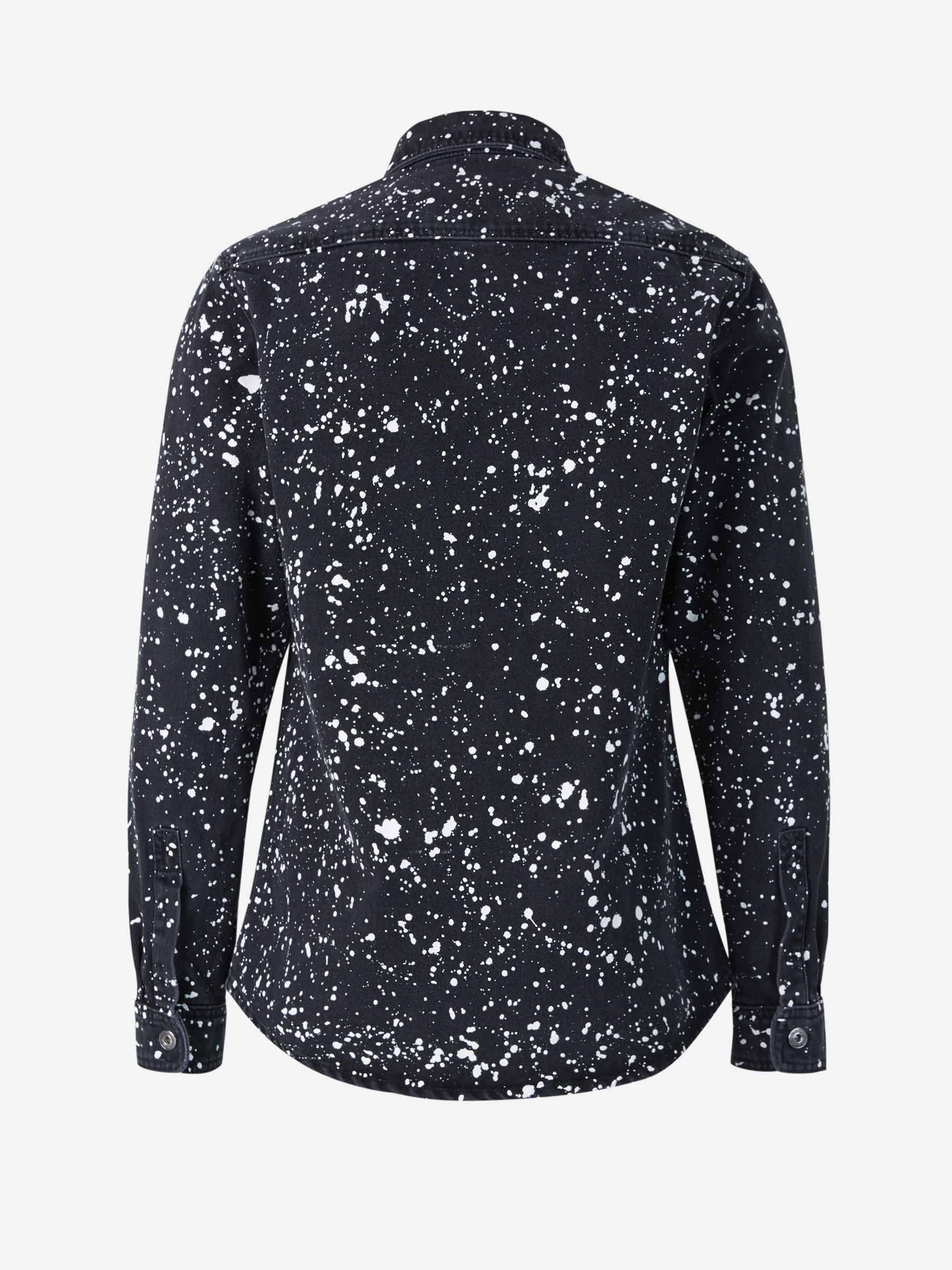 Off-White Camisa Denim Diagonales color Negro sku 531-005685 01 - Foto 2