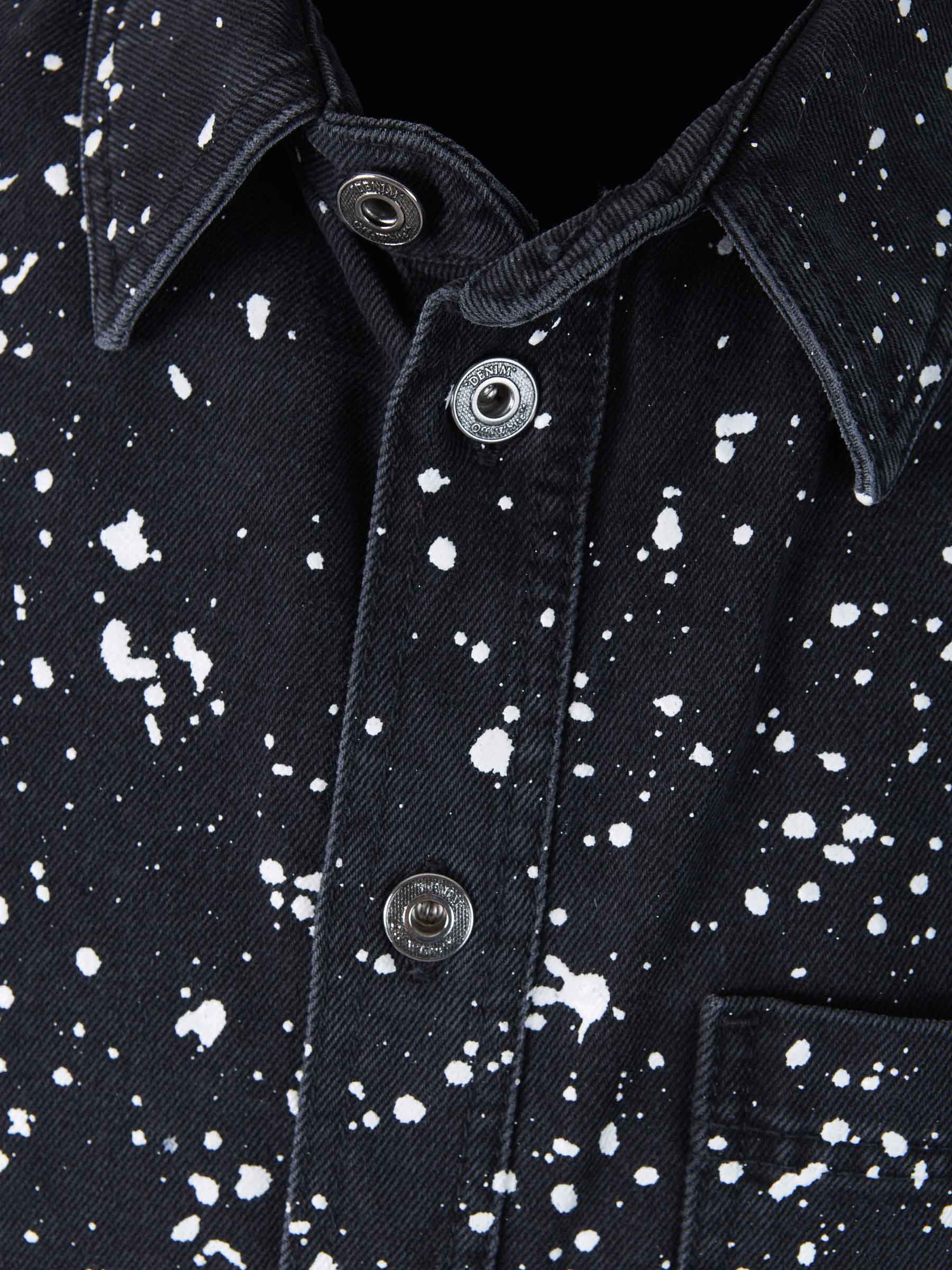 Off-White Camisa Denim Diagonales color Negro sku 531-005685 01 - Foto 3