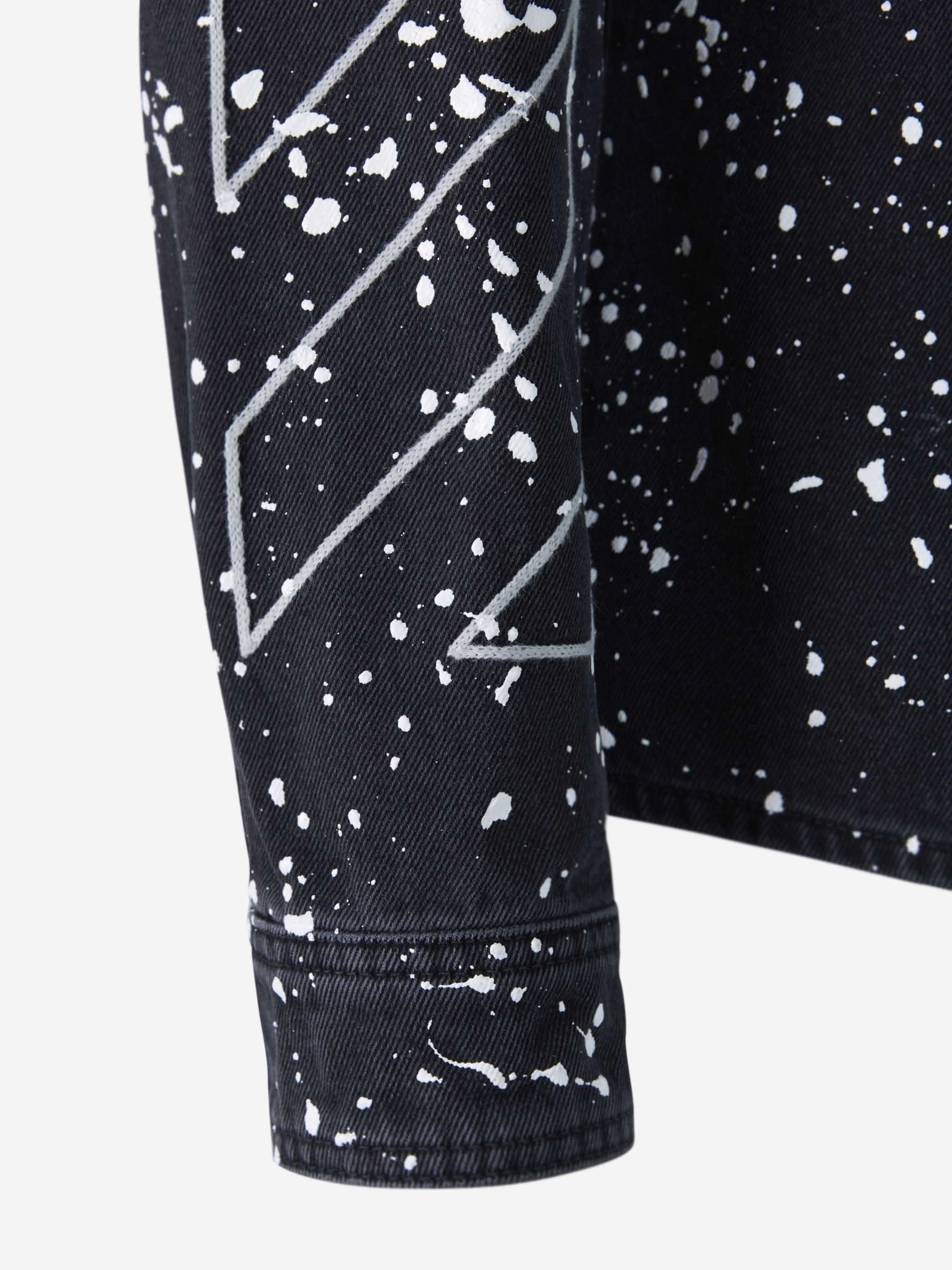 Off-White Camisa Denim Diagonales color Negro sku 531-005685 01 - Foto 5