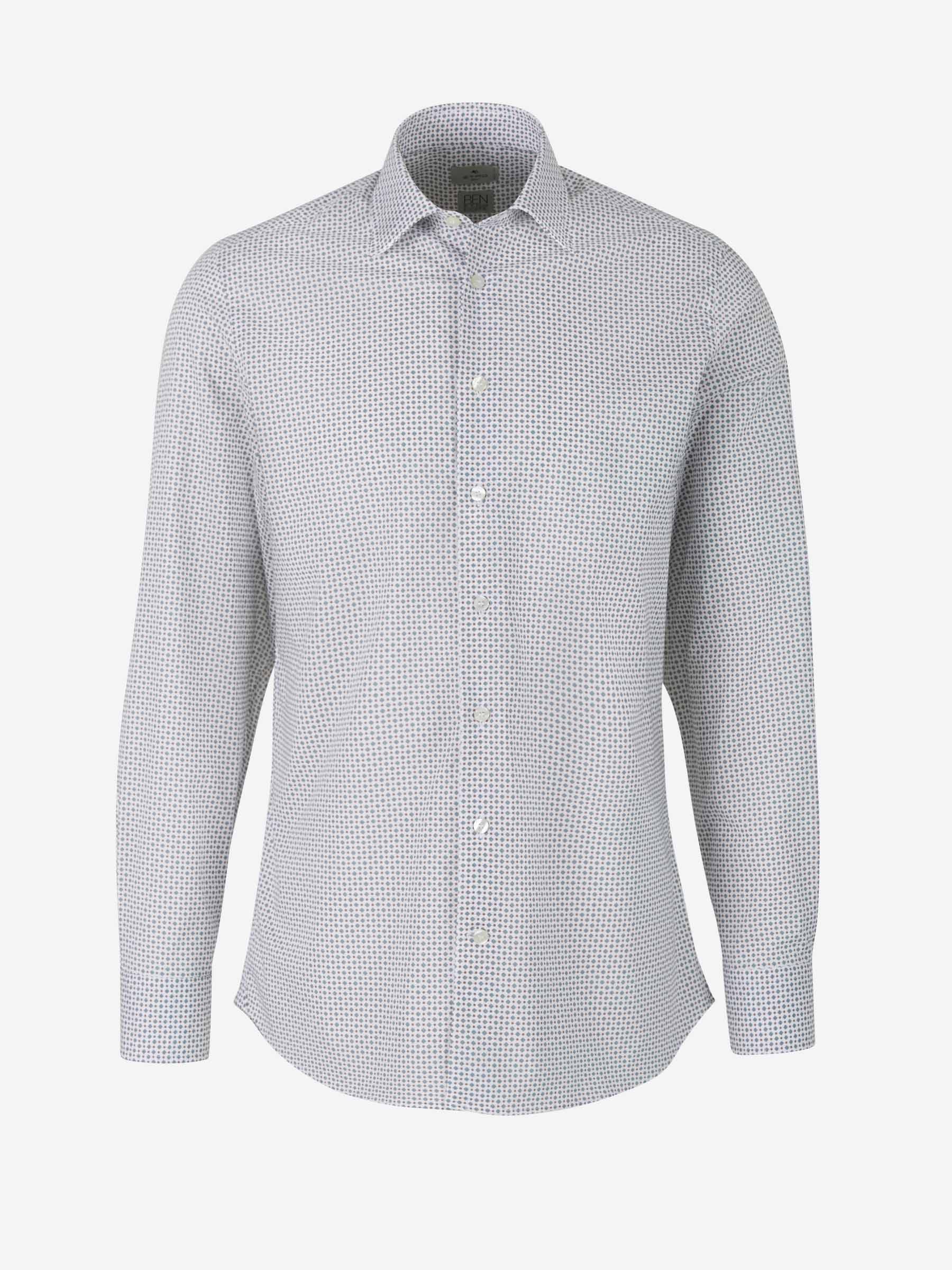 Etro Camisa Motivo Geométrica color Blanco sku 531-005687 01 - Foto 1