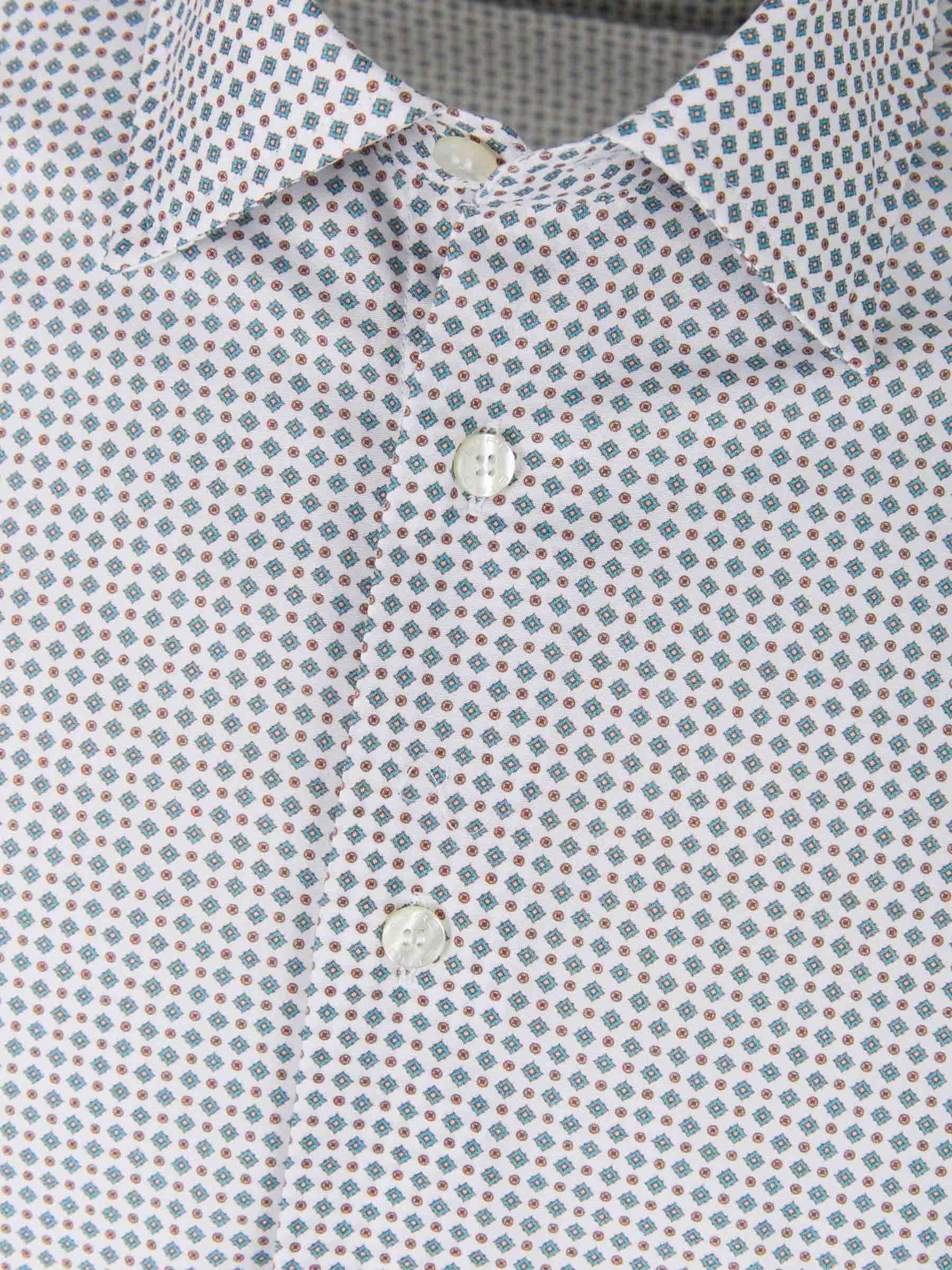 Etro Camisa Motivo Geométrica color Blanco sku 531-005687 01 - Foto 3