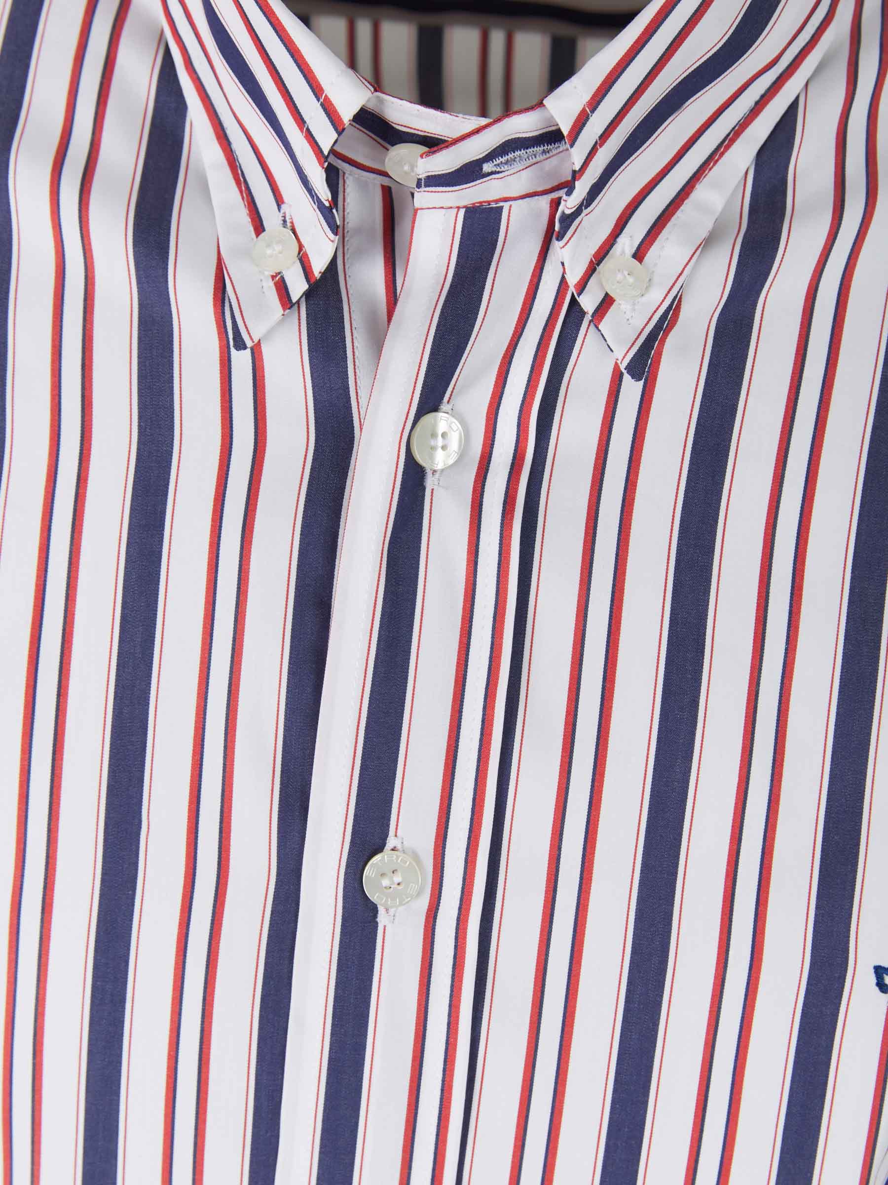Etro Camisa Motivo Rayas color Blanco sku 531-005691 01 - Foto 3
