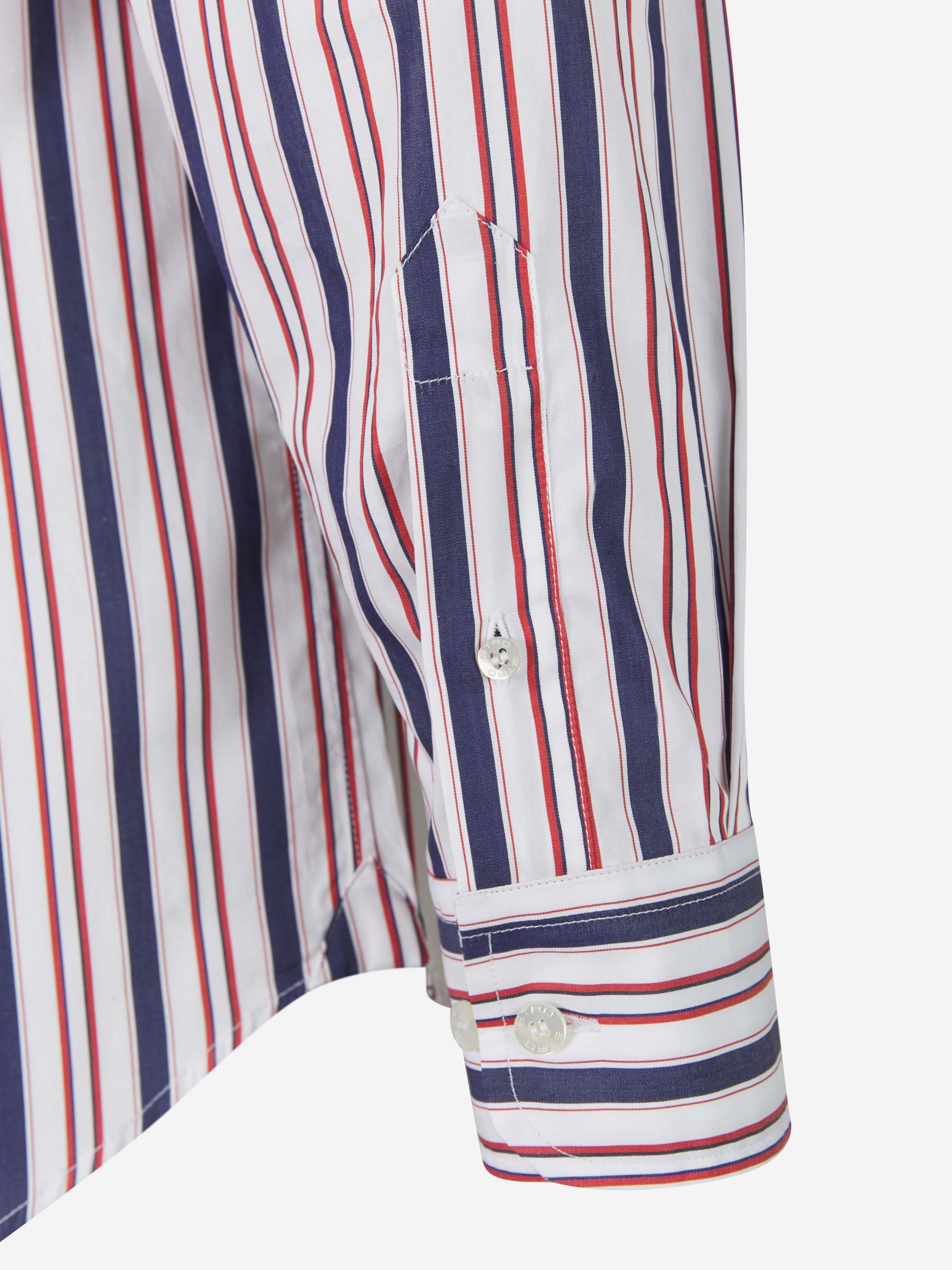 Etro Camisa Motivo Rayas color Blanco sku 531-005691 01 - Foto 4
