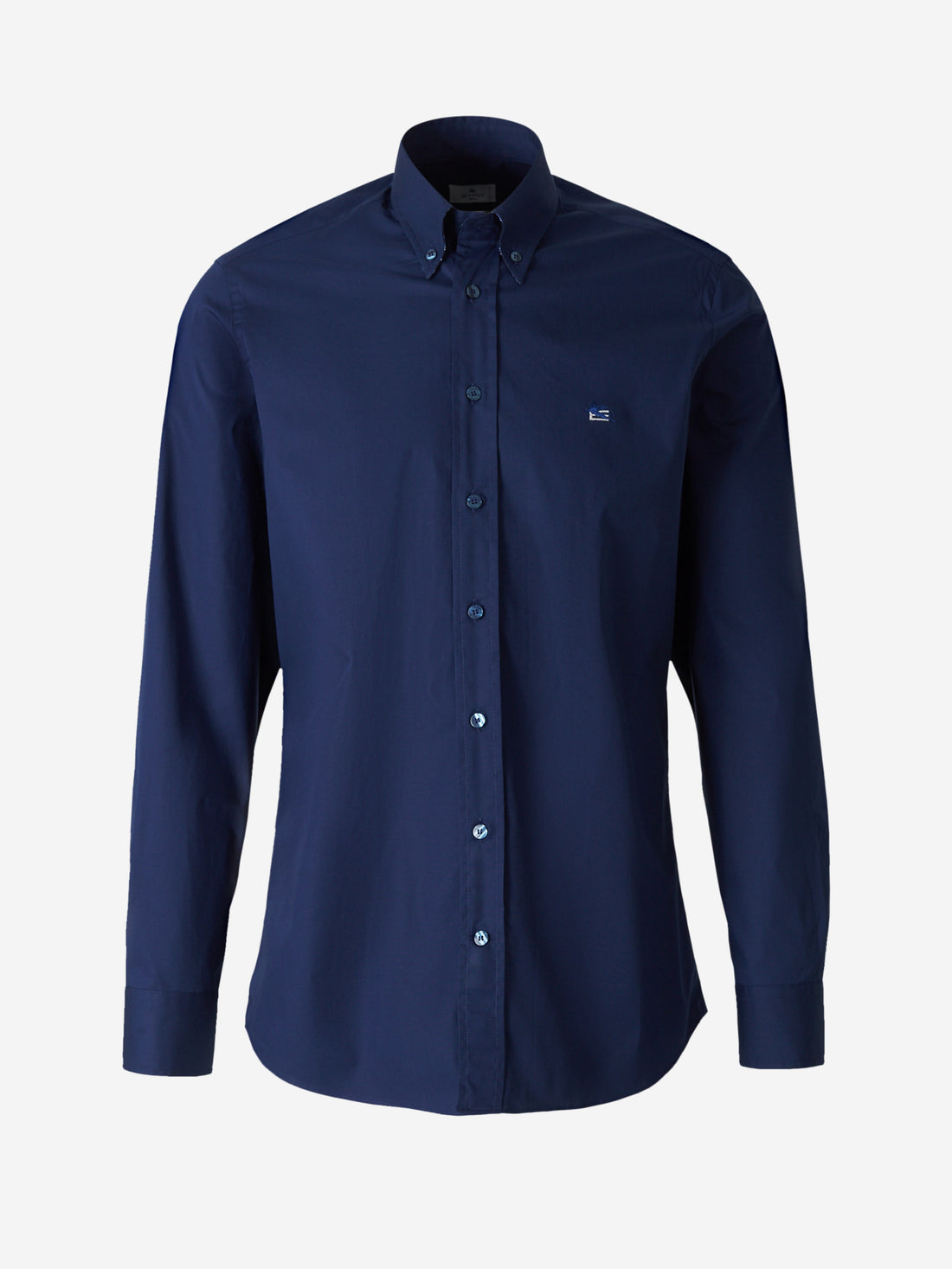 Etro Camisa Stretch Logo color Azul Marino sku 531-005697 01 - Foto 1