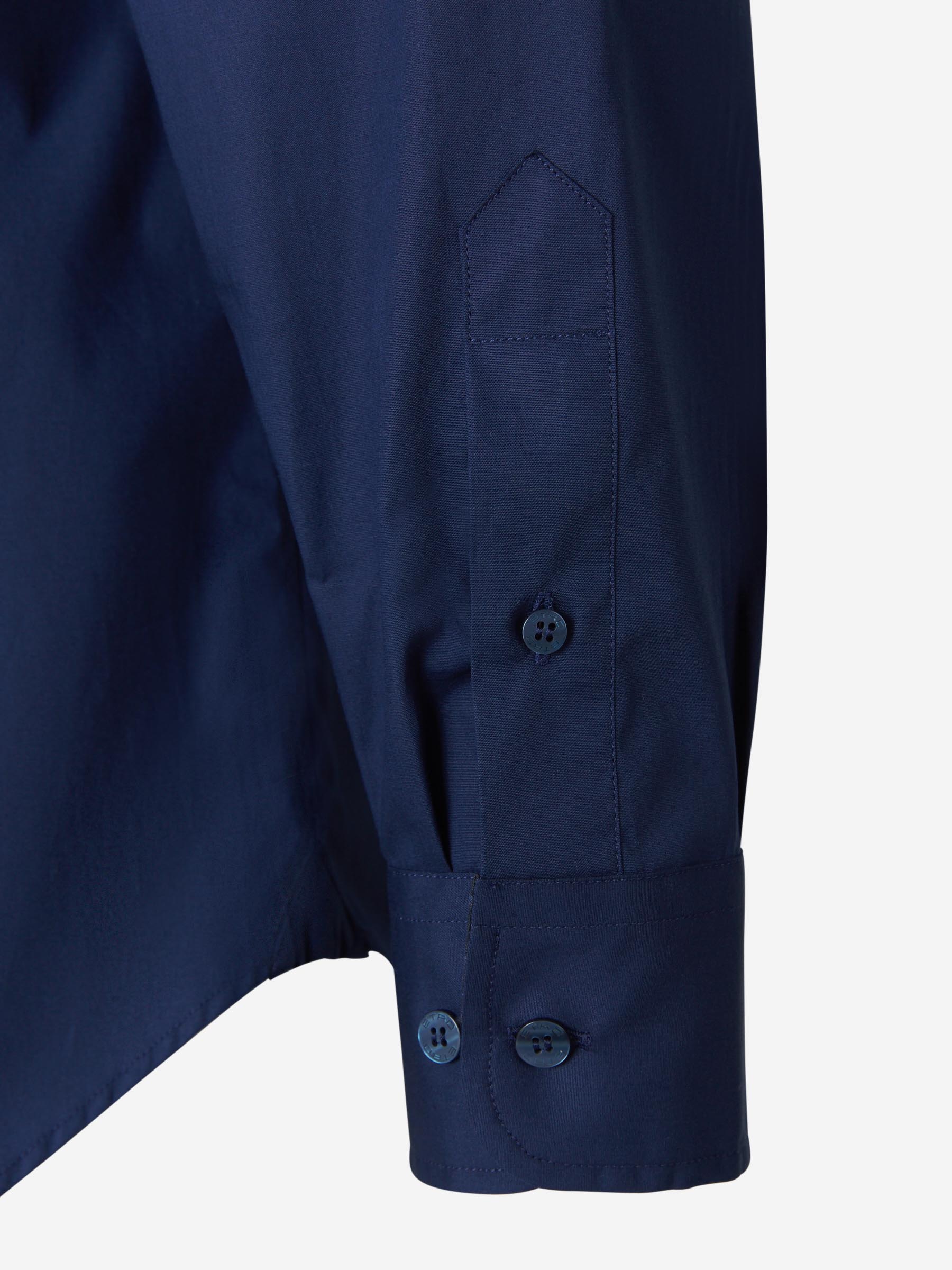 Etro Camisa Stretch Logo color Azul Marino sku 531-005697 01 - Foto 4