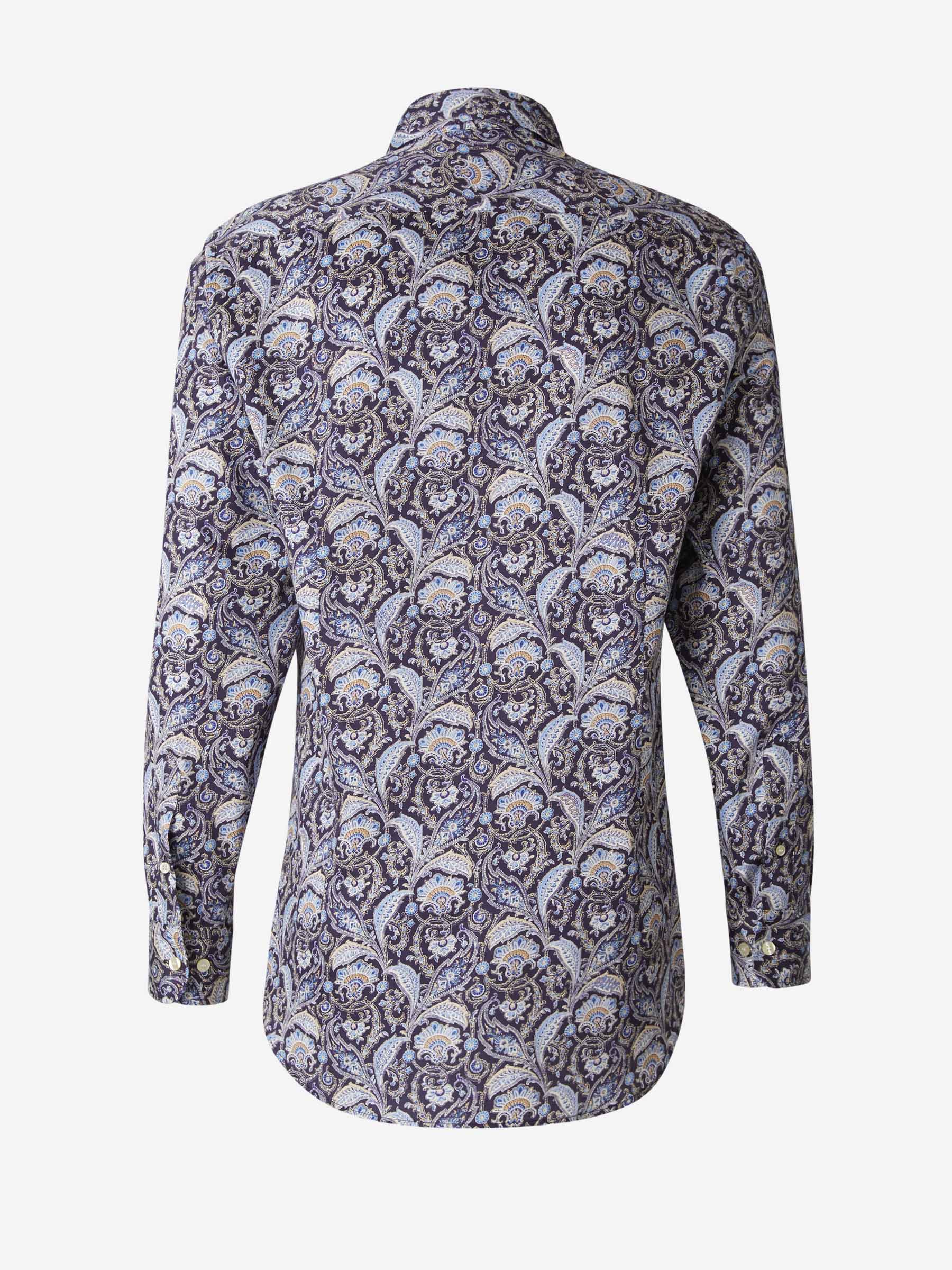 Etro Camisa Estampado Paisley color Azul Marino sku 531-005701 01 - Foto 2