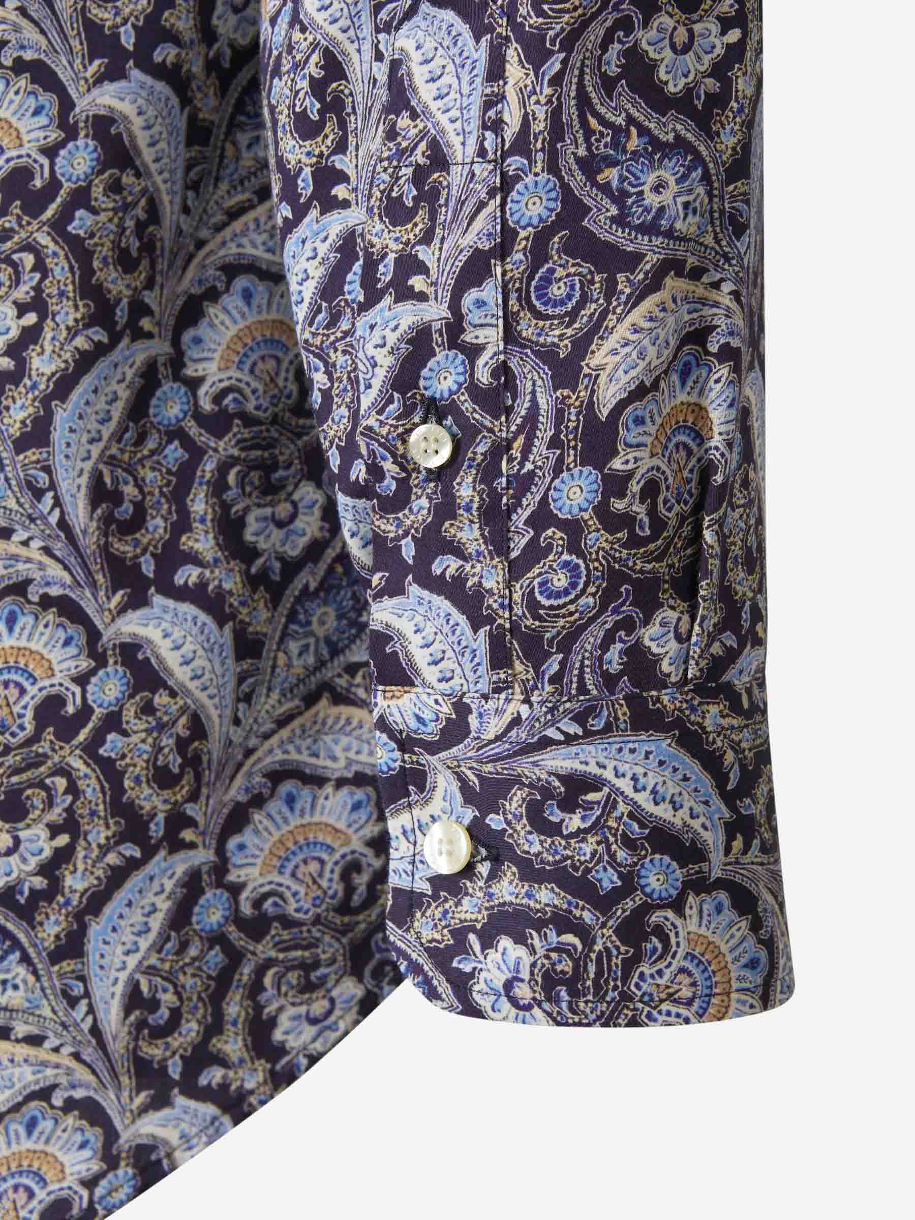 Etro Camisa Estampado Paisley color Azul Marino sku 531-005701 01 - Foto 4