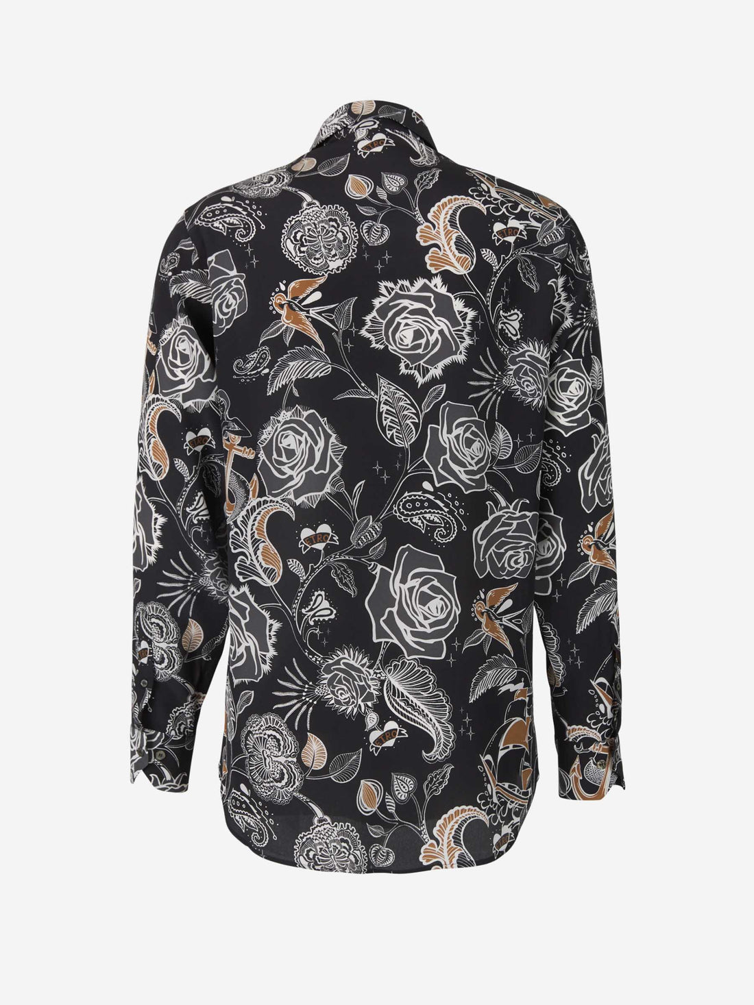Etro Camisa Motivo Tattoo Seda color Negro sku 531-005702 01 - Foto 2