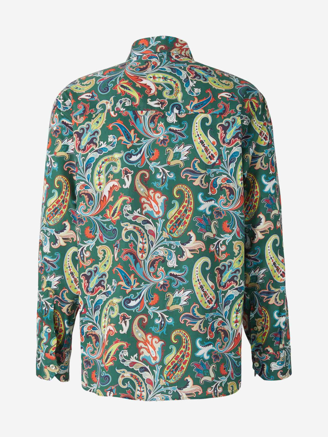 Etro Camisa Paisley Popelina color Verde Oscuro sku 531-005703 01 - Foto 2
