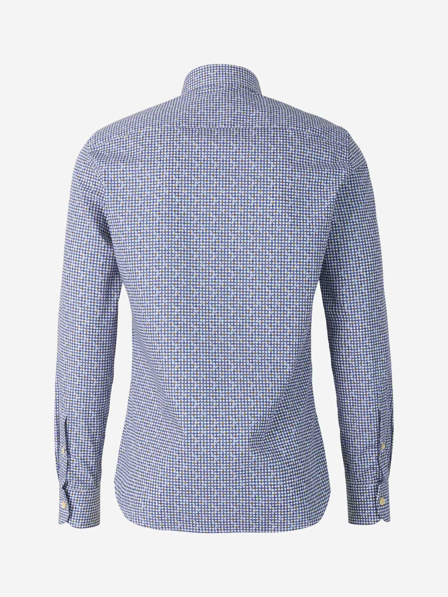 Santa Eulalia Camisa Motivo Geométrico color Azul Cobalto sku 531-005706 01 - Foto 2