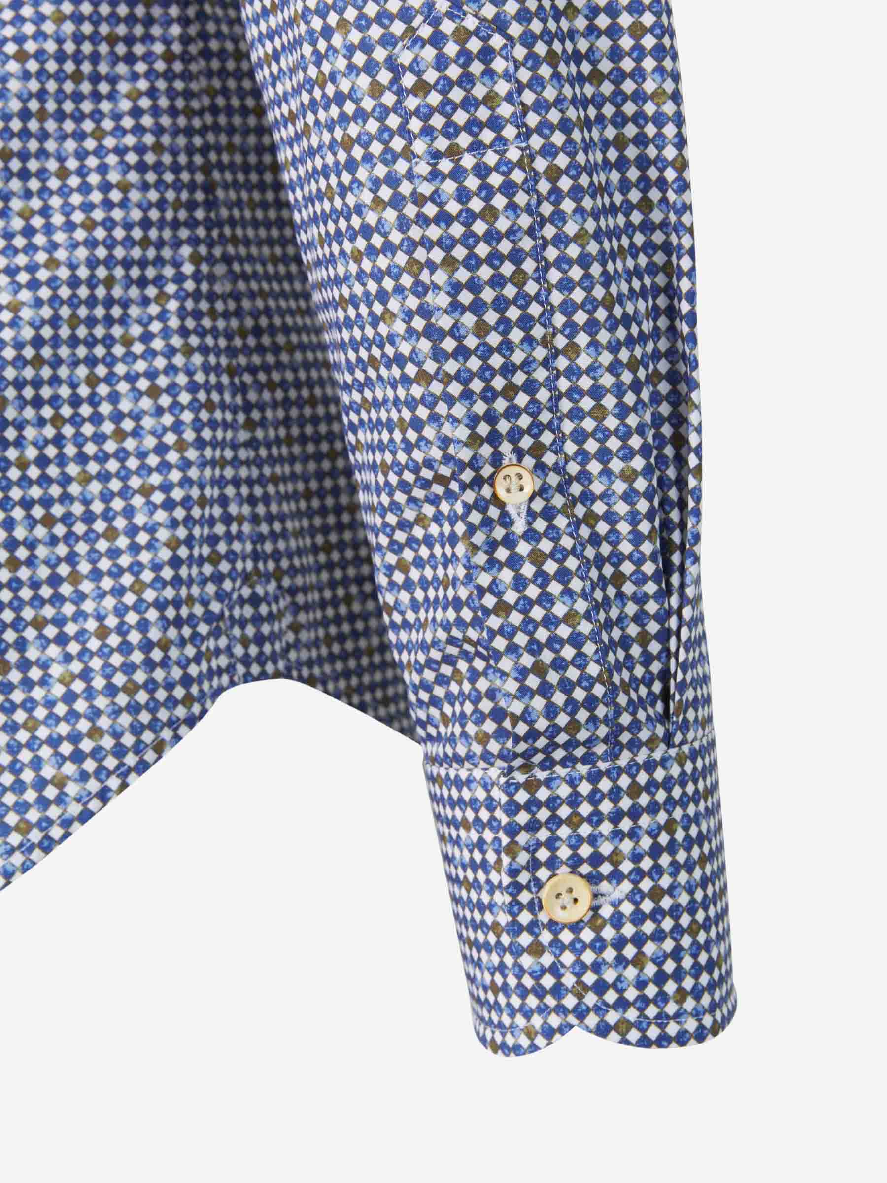 Santa Eulalia Camisa Motivo Geométrico color Azul Cobalto sku 531-005706 01 - Foto 4