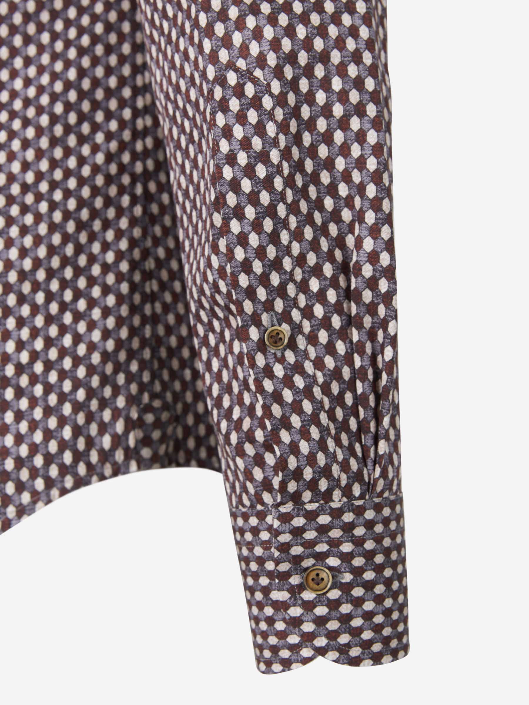 Santa Eulalia Camisa Motivo Geométrico color Marrón Oscuro sku 531-005707 02 - Foto 4