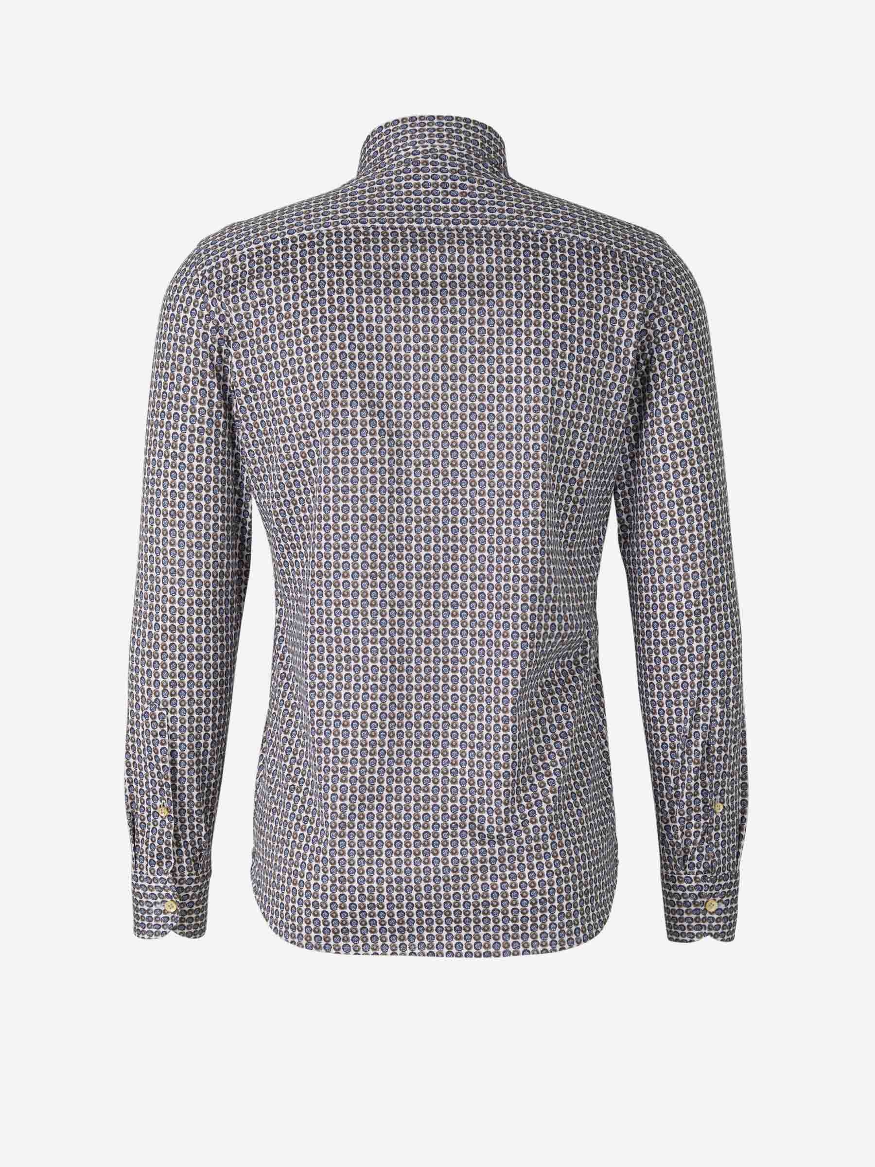 Santa Eulalia Camisa Motivo Geométrico color Azul Denim sku 531-005709 01 - Foto 2