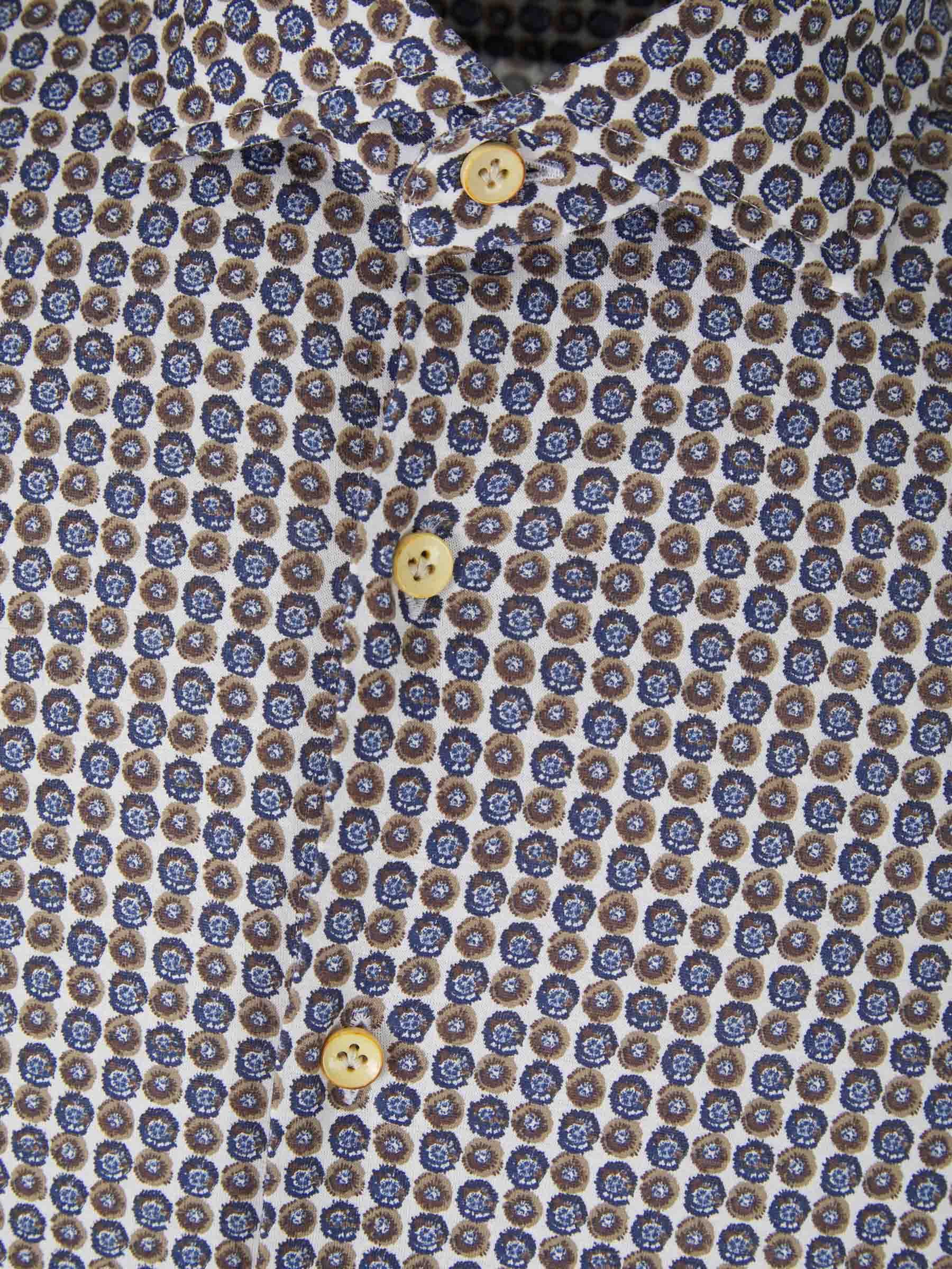 Santa Eulalia Camisa Motivo Geométrico color Azul Denim sku 531-005709 01 - Foto 3