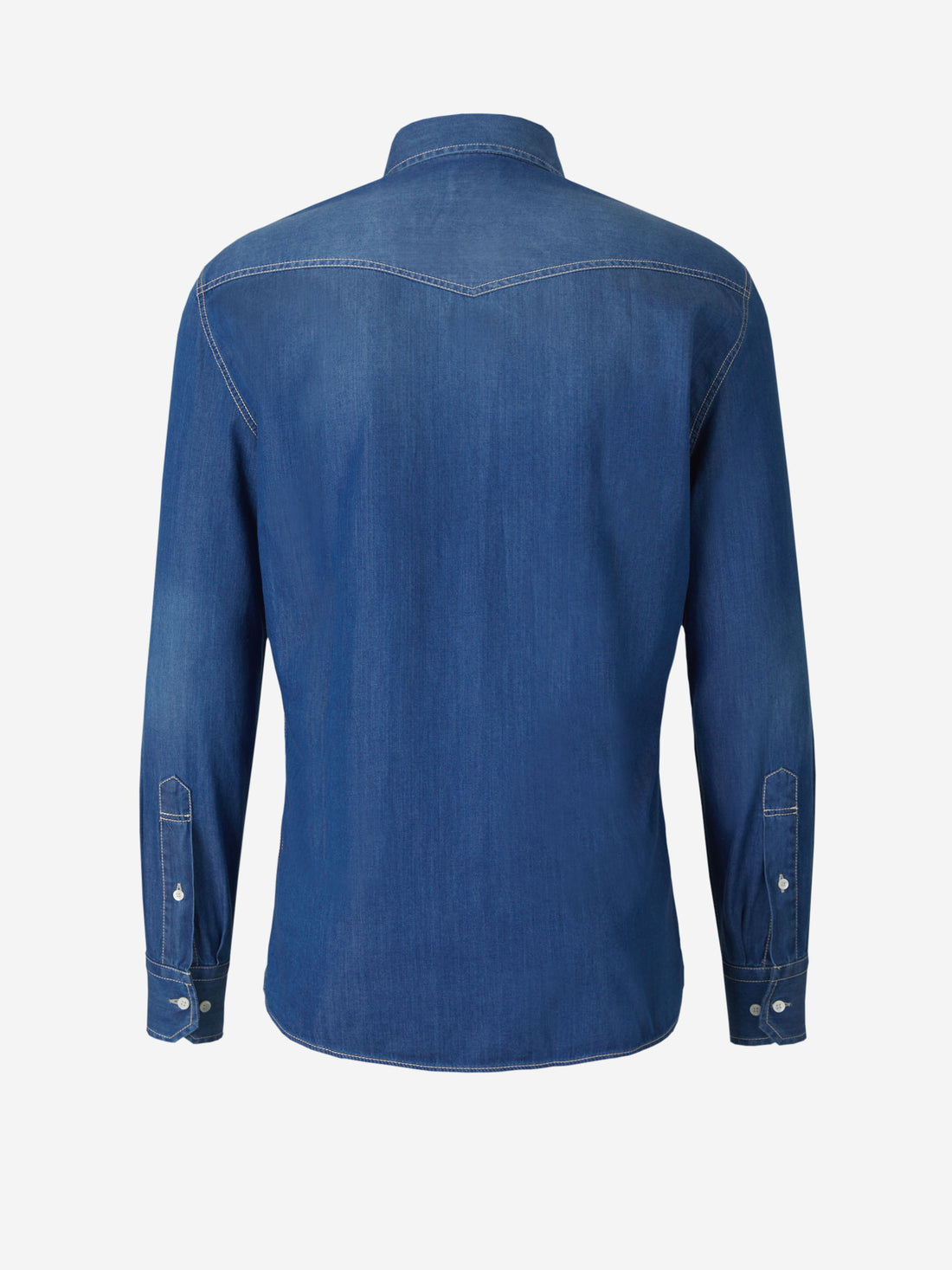 Brunello Cucinelli Camisa Fluida Denim color Azul Denim sku 531-005732 01 - Foto 2