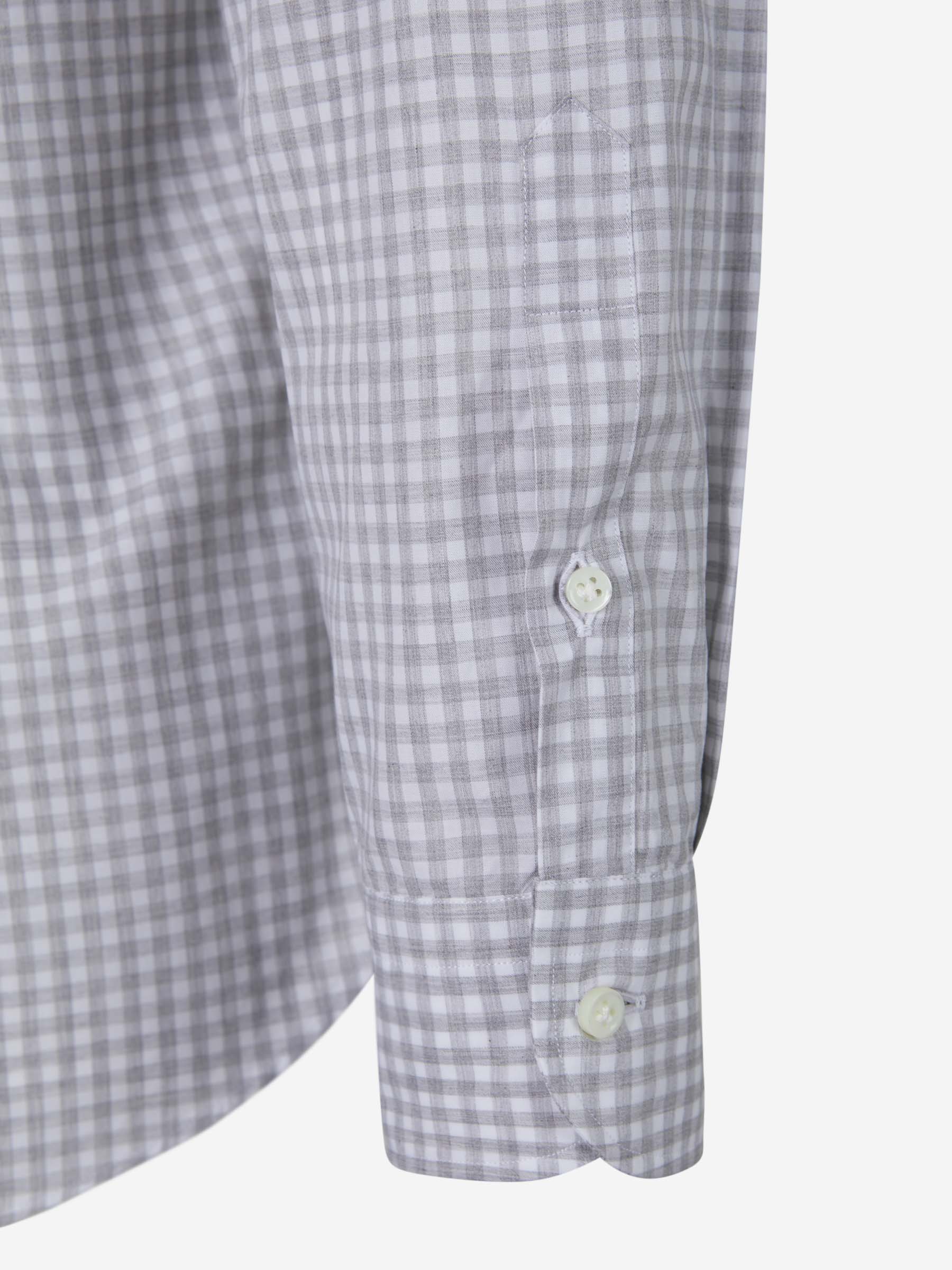 Vincenzo di Ruggiero Camisa Motivo Cuadros Vichy color Blanco sku 531-005735 02 - Foto 8