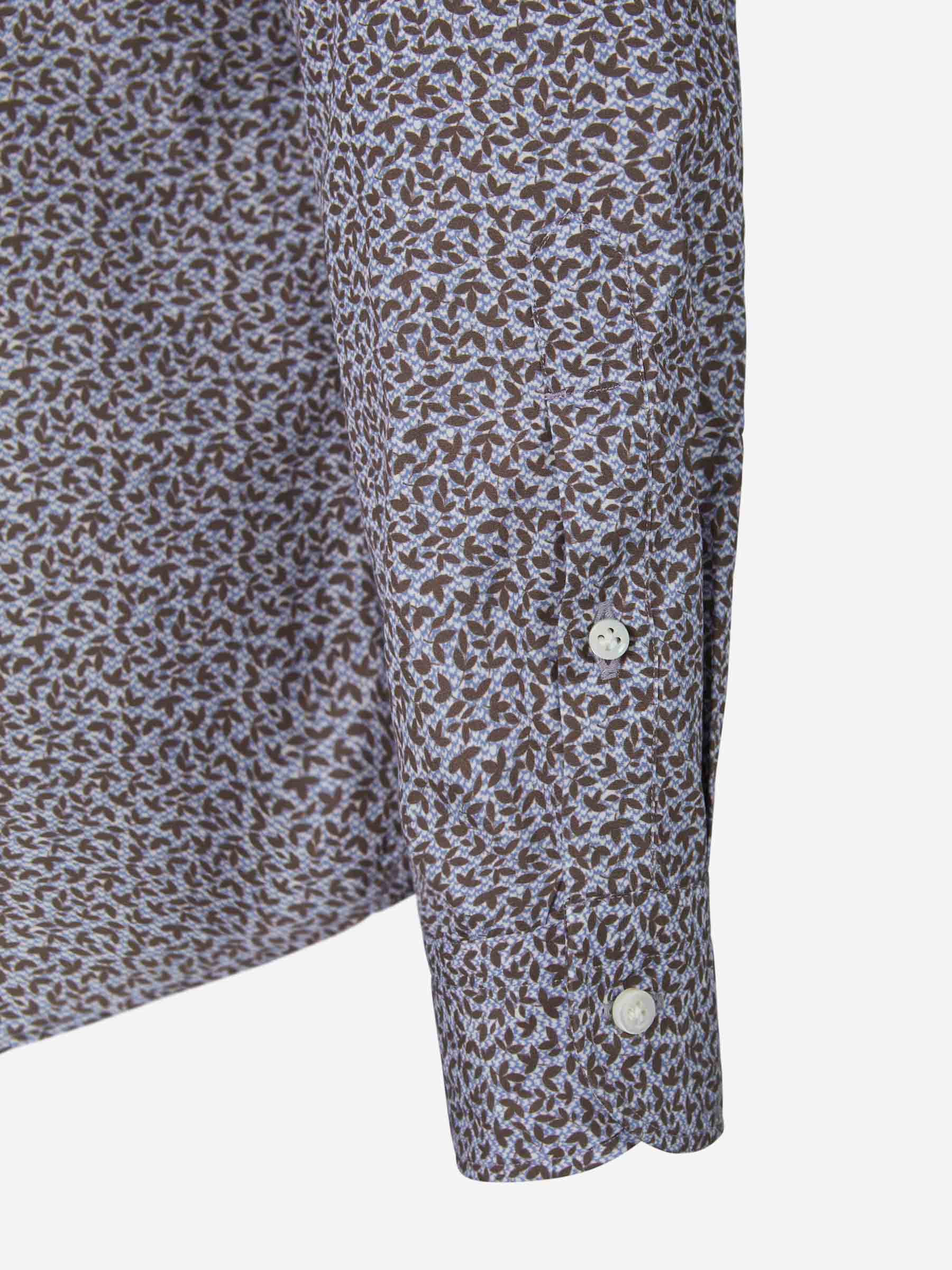 Vincenzo di Ruggiero Camisa Motivo Floral color Verde Militar sku 531-005737 02 - Foto 3