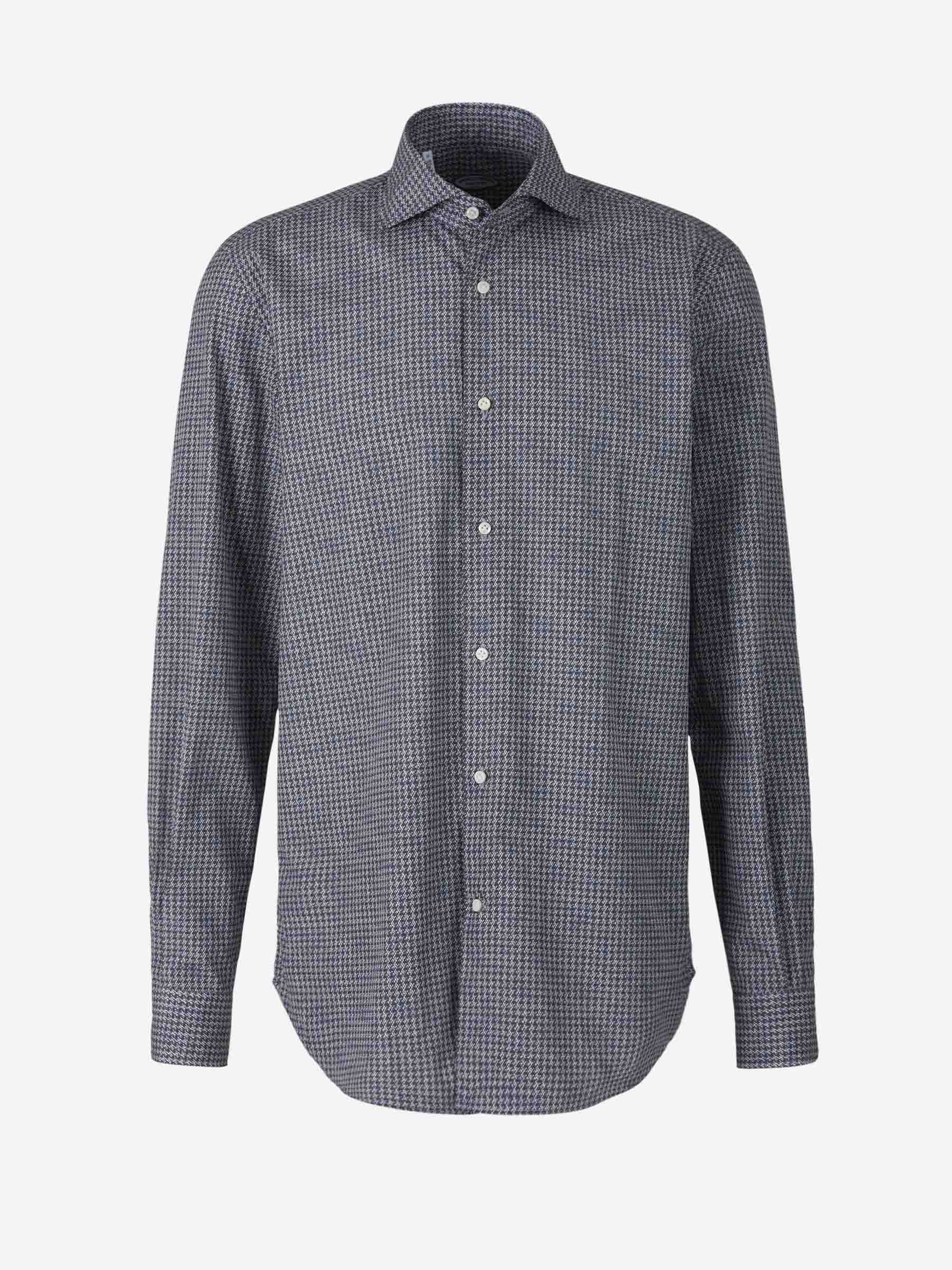 Vincenzo di Ruggiero Camisa Pata De Gallo color Gris Oscuro sku 531-005738 01 - Foto 1