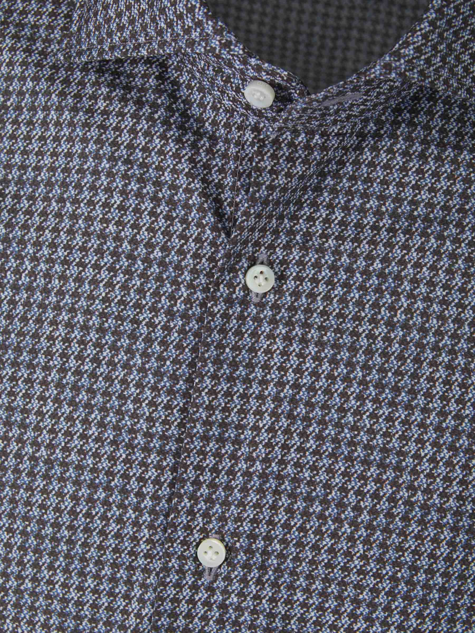 Vincenzo di Ruggiero Camisa Pata De Gallo color Gris Oscuro sku 531-005738 01 - Foto 3